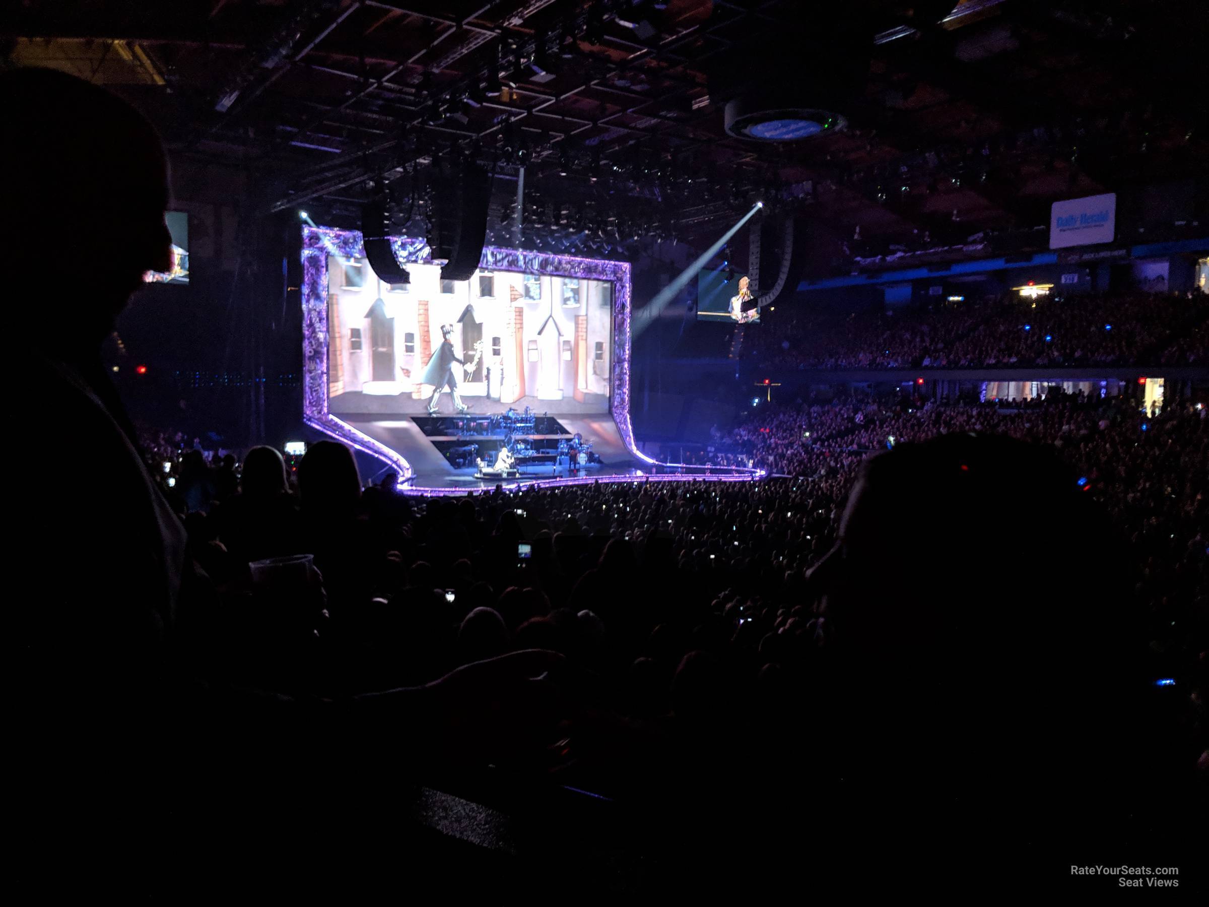 section 101, row o seat view  for concert - allstate arena