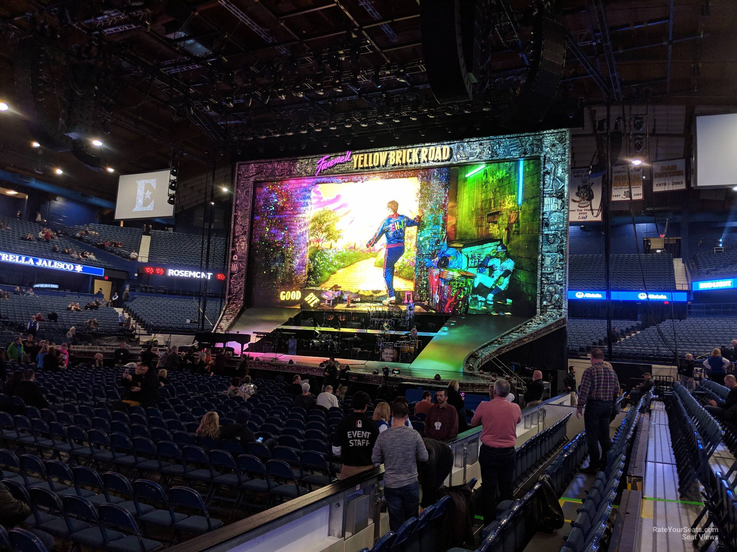 section 111, row dd seat view  for concert - allstate arena