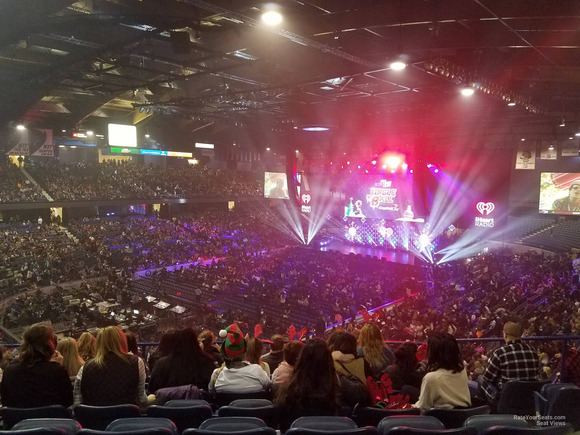 section 213, row f seat view  for concert - allstate arena
