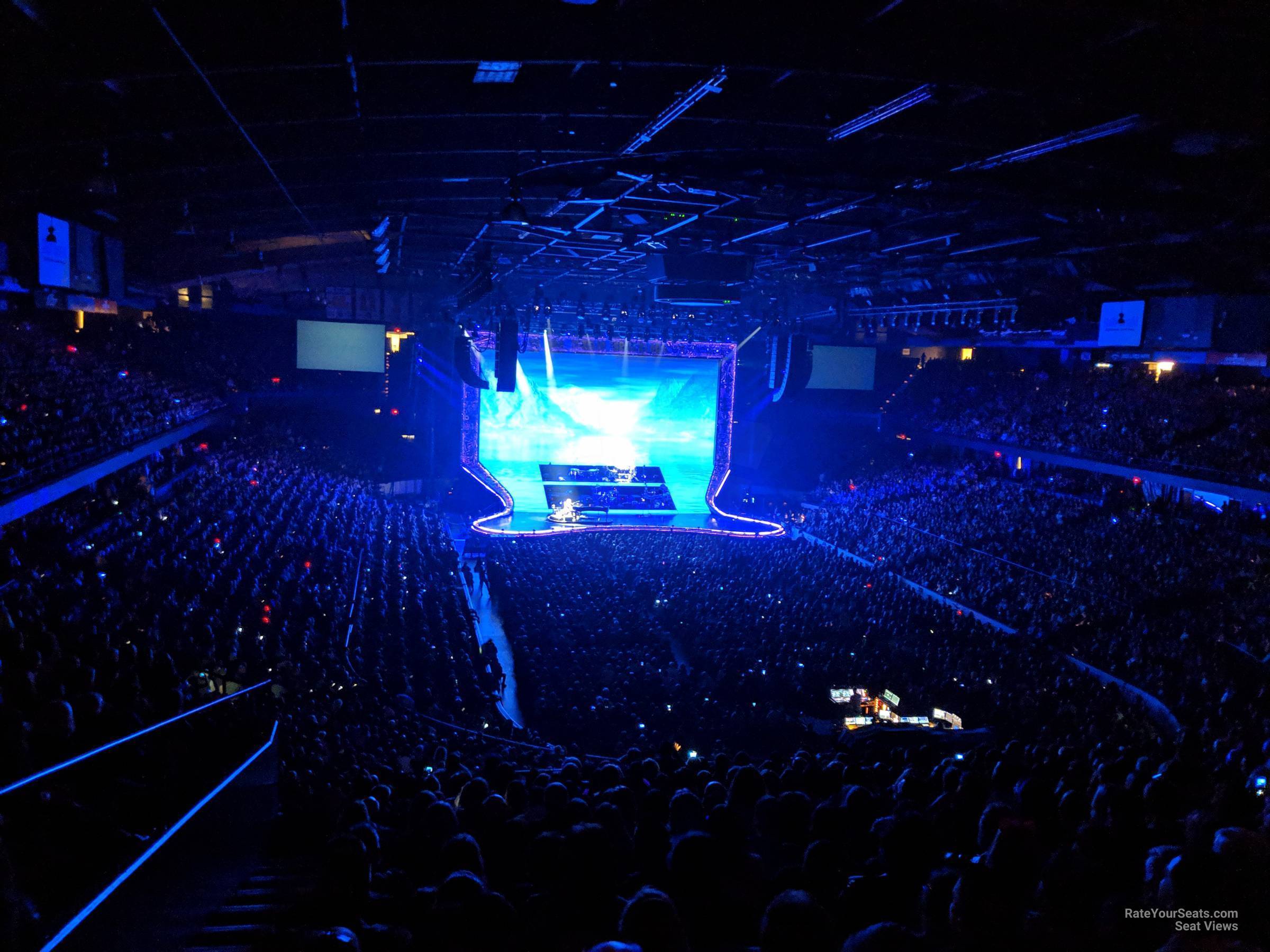 head-on concert view at Allstate Arena