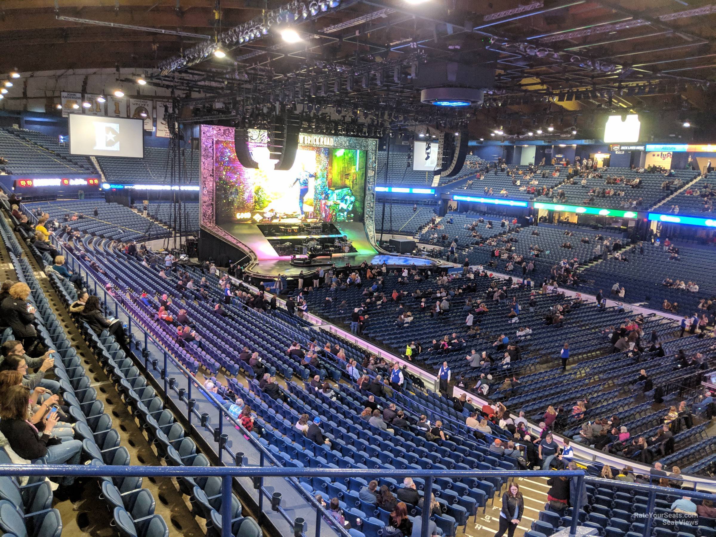 section 216, row f seat view  for concert - allstate arena