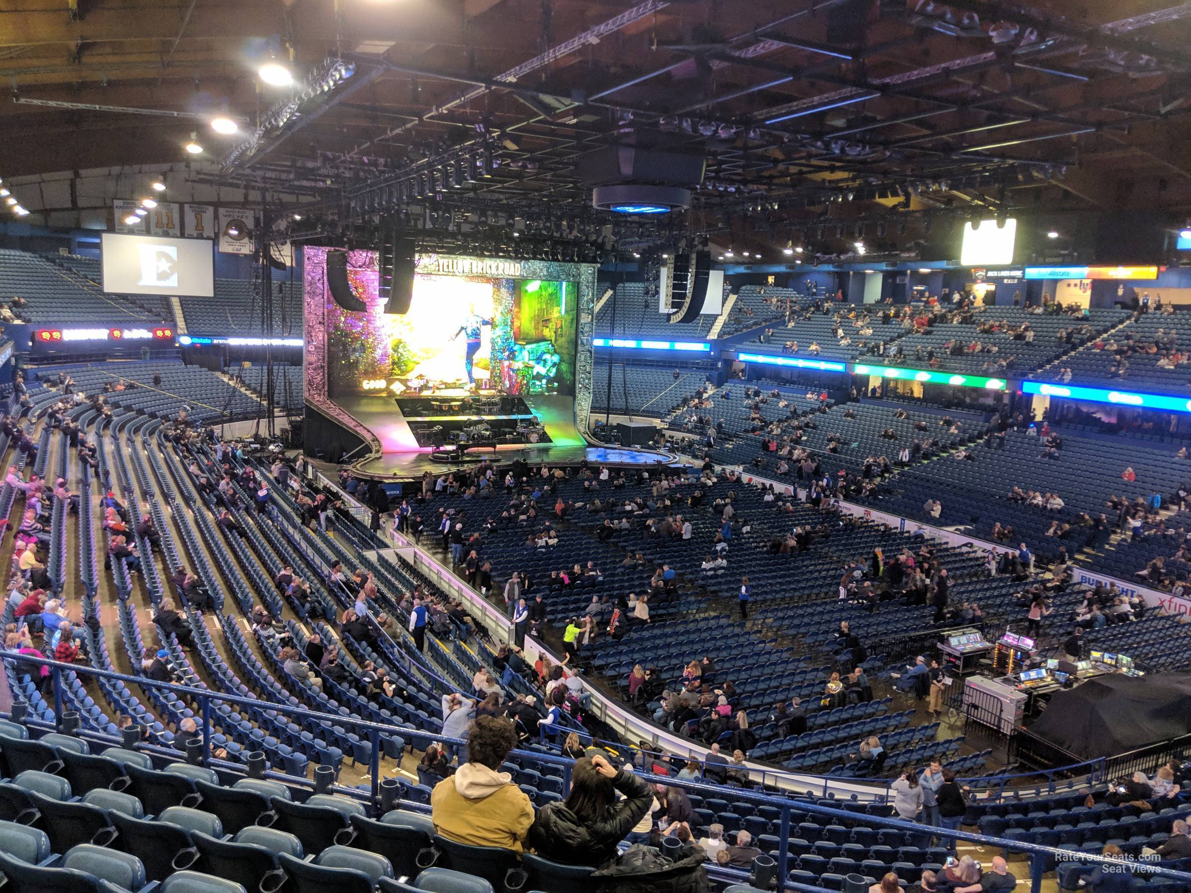 section 216, row g seat view  for concert - allstate arena