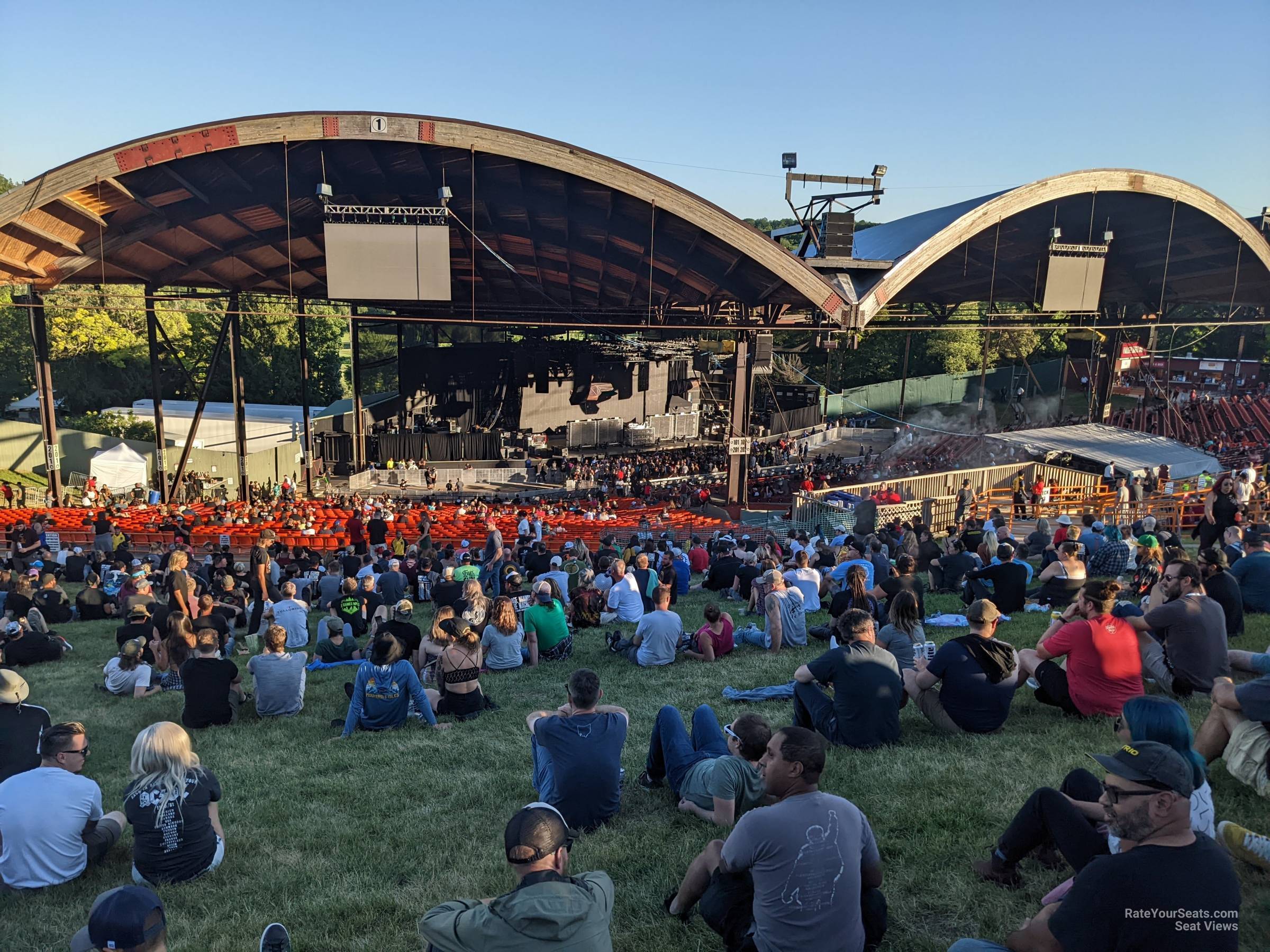 lawn seat view  - alpine valley music theatre