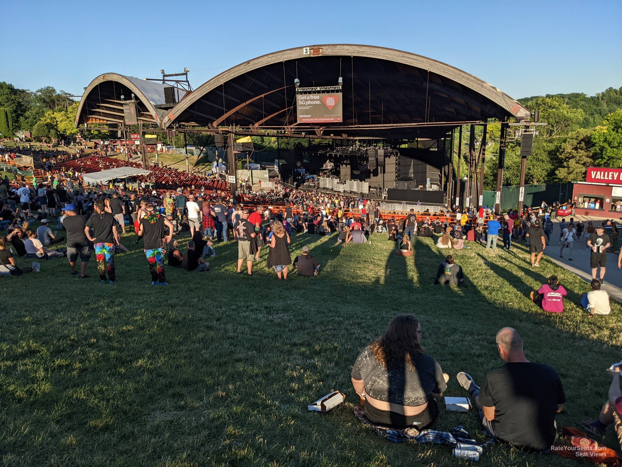 lawn seat view  - alpine valley music theatre