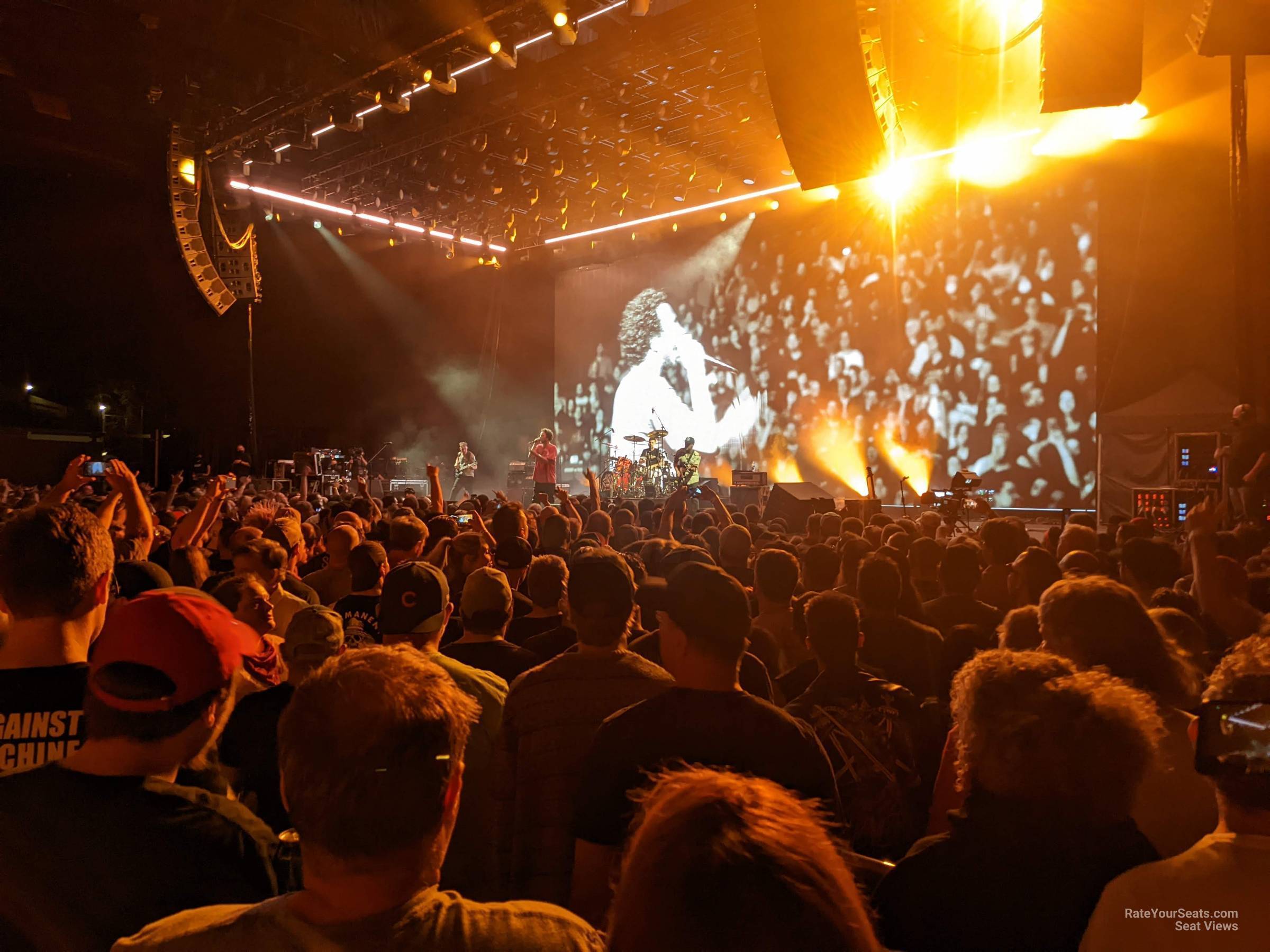 general admission pit seat view  - alpine valley music theatre