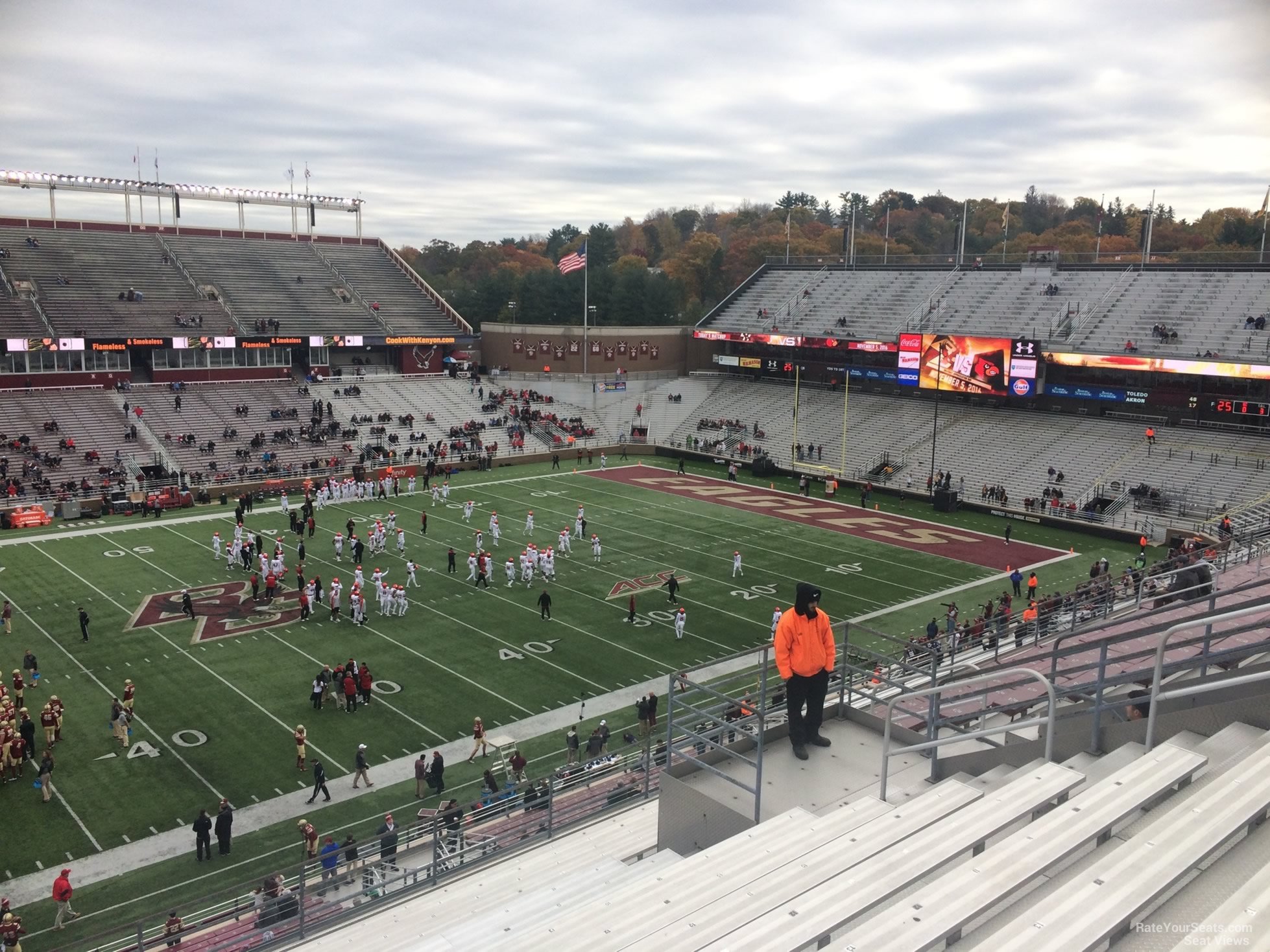 section cc, row 15 seat view  - alumni stadium