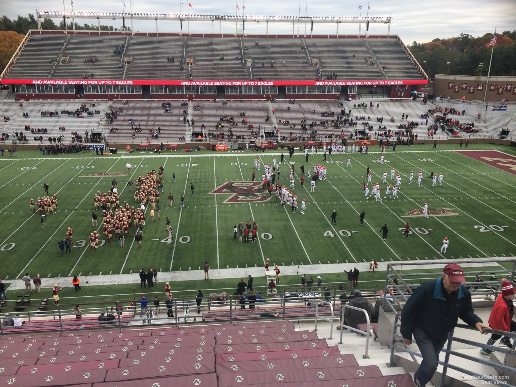 section dd, row 15 seat view  - alumni stadium