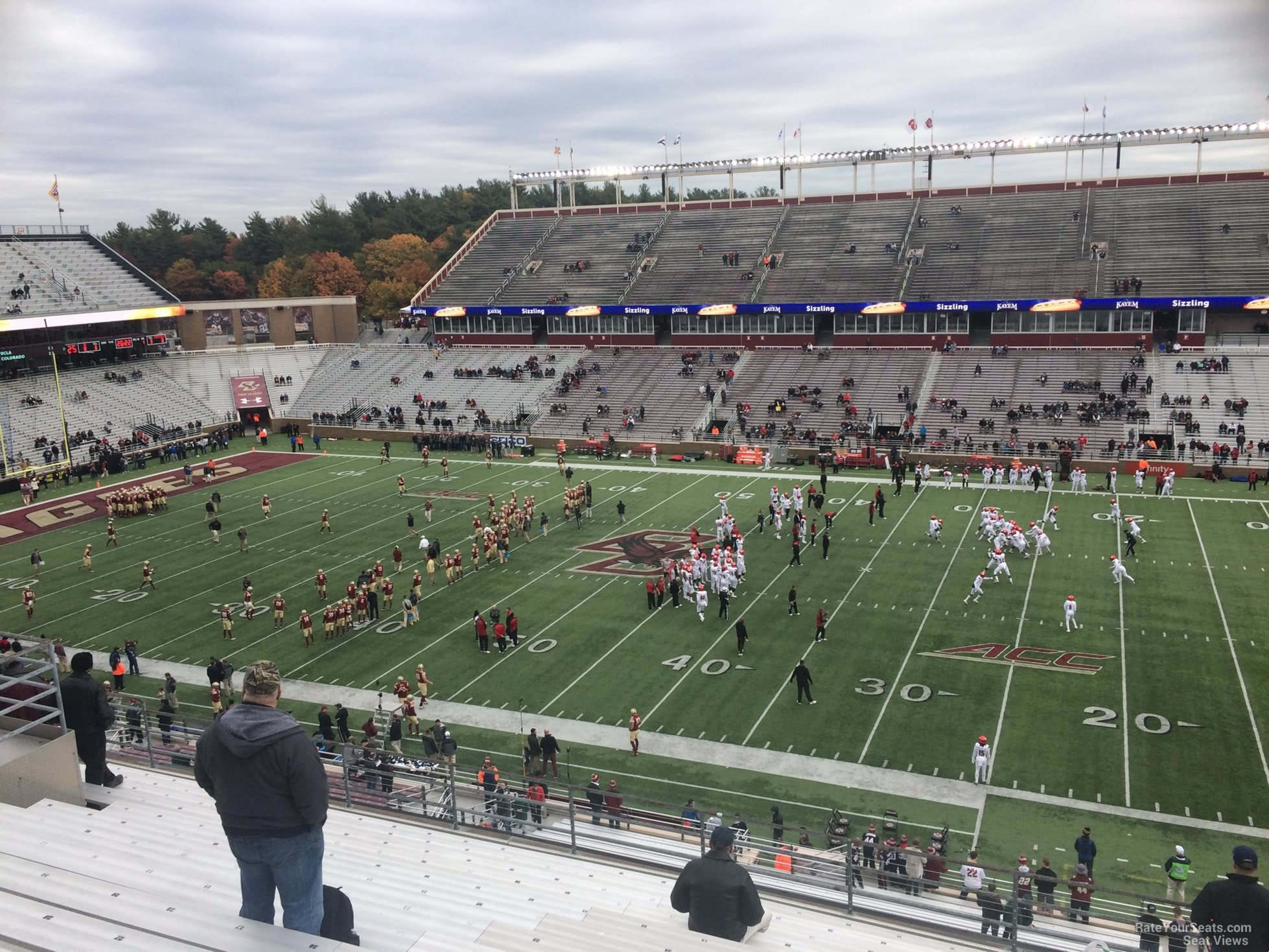 section ff, row 15 seat view  - alumni stadium