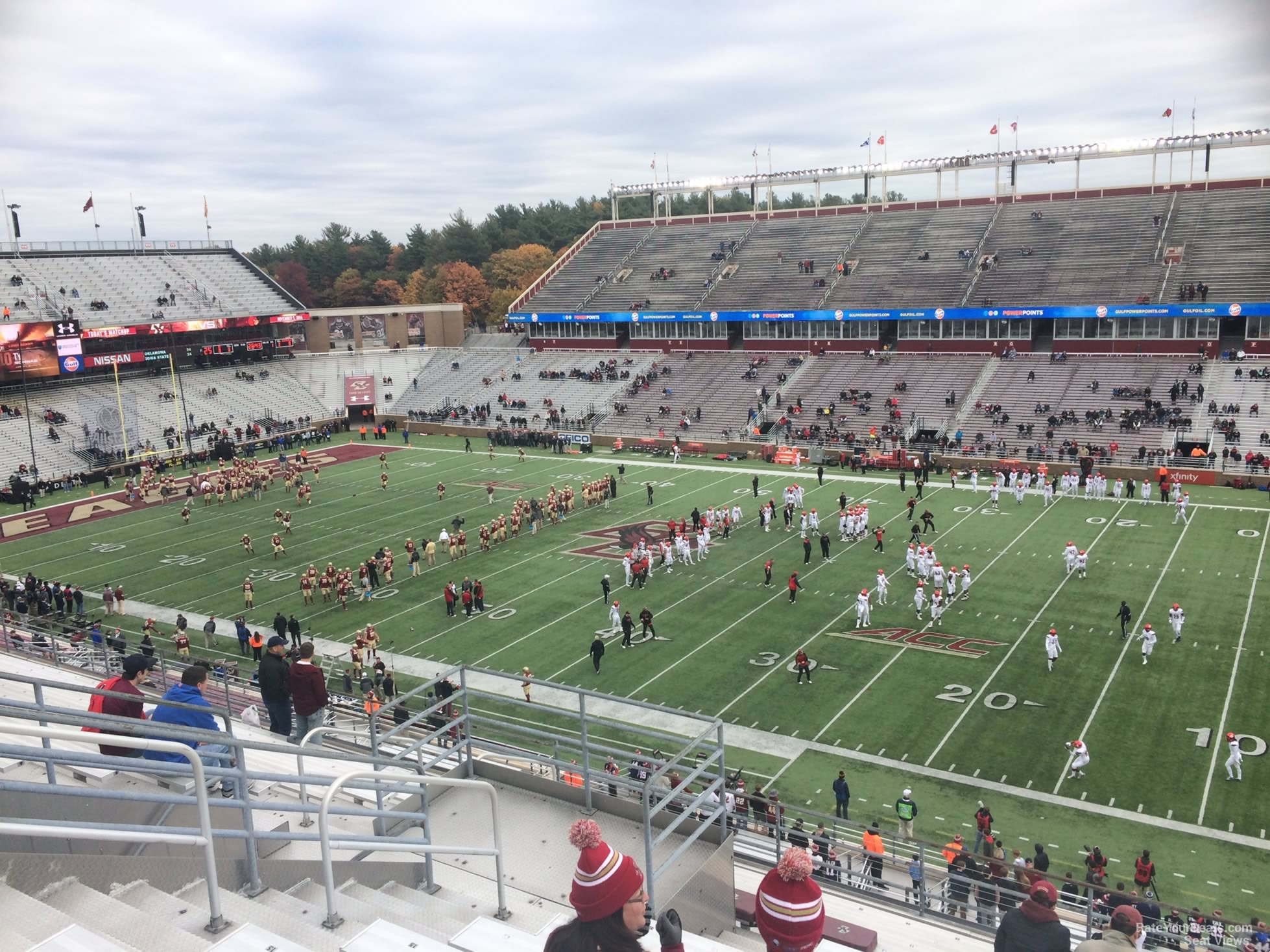 section gg, row 15 seat view  - alumni stadium