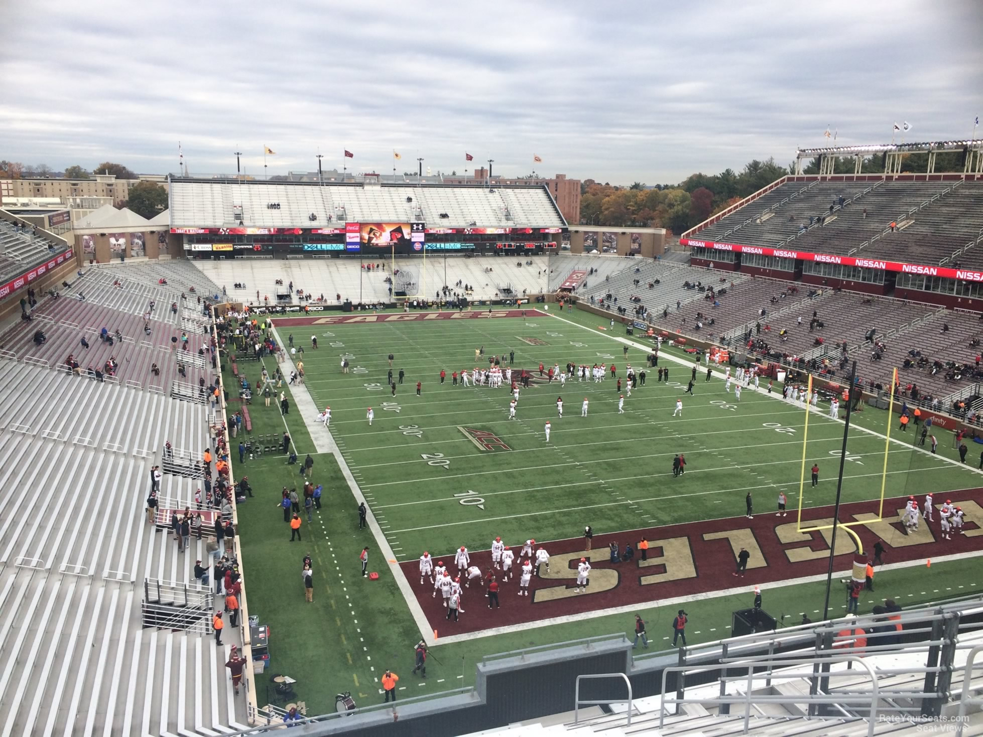 section hh, row 15 seat view  - alumni stadium