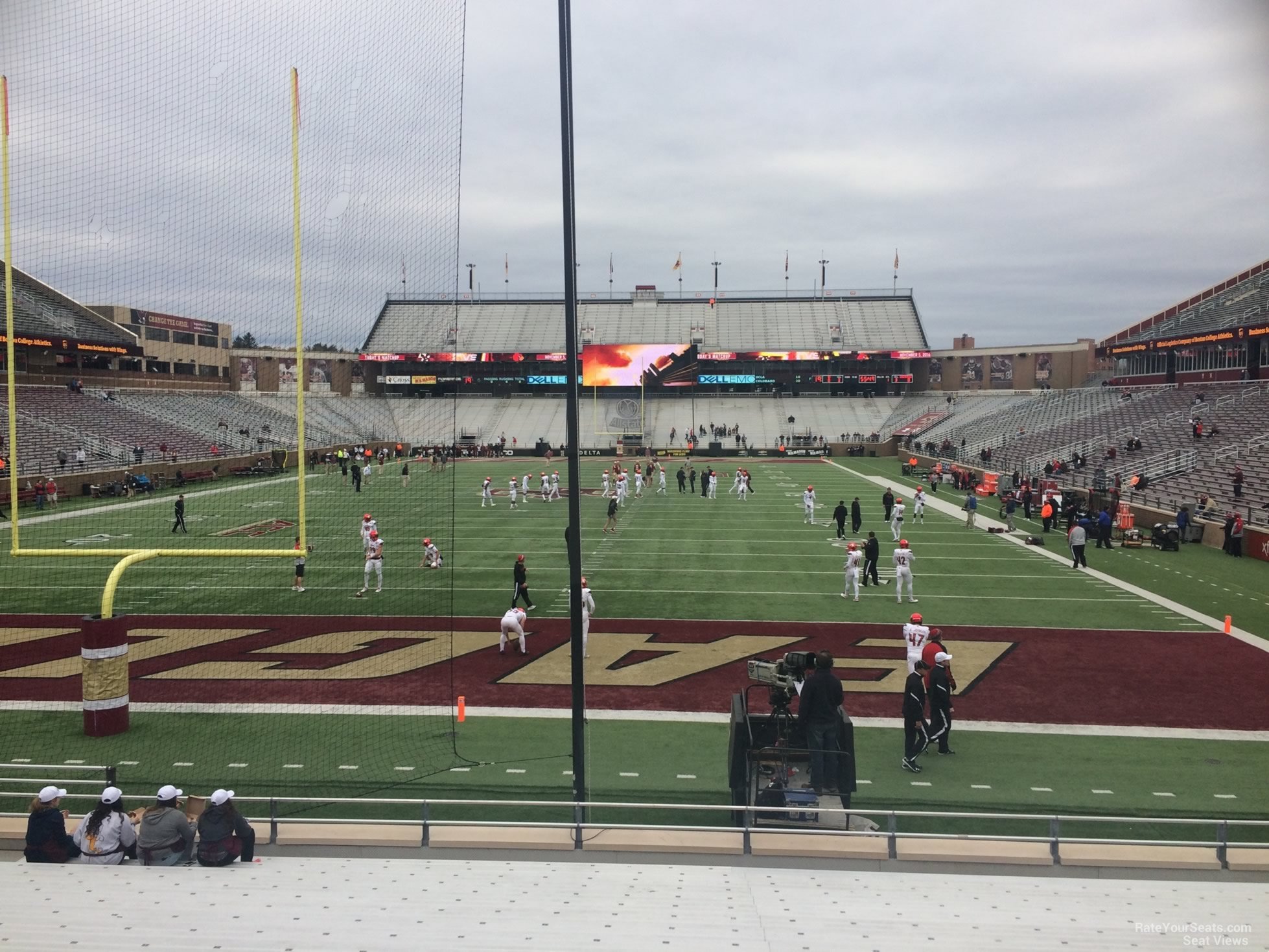 section k, row 20 seat view  - alumni stadium