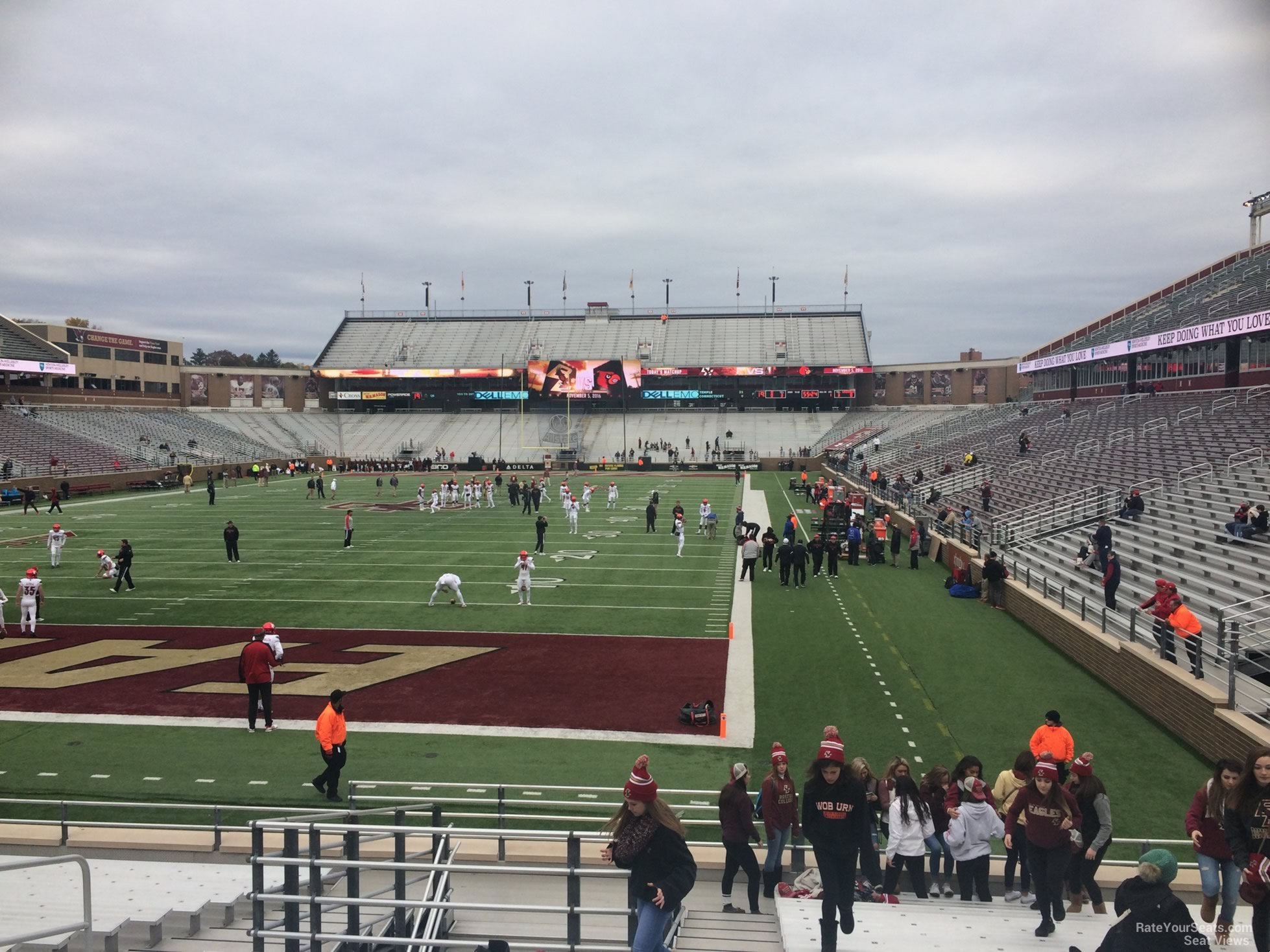 section l, row 20 seat view  - alumni stadium