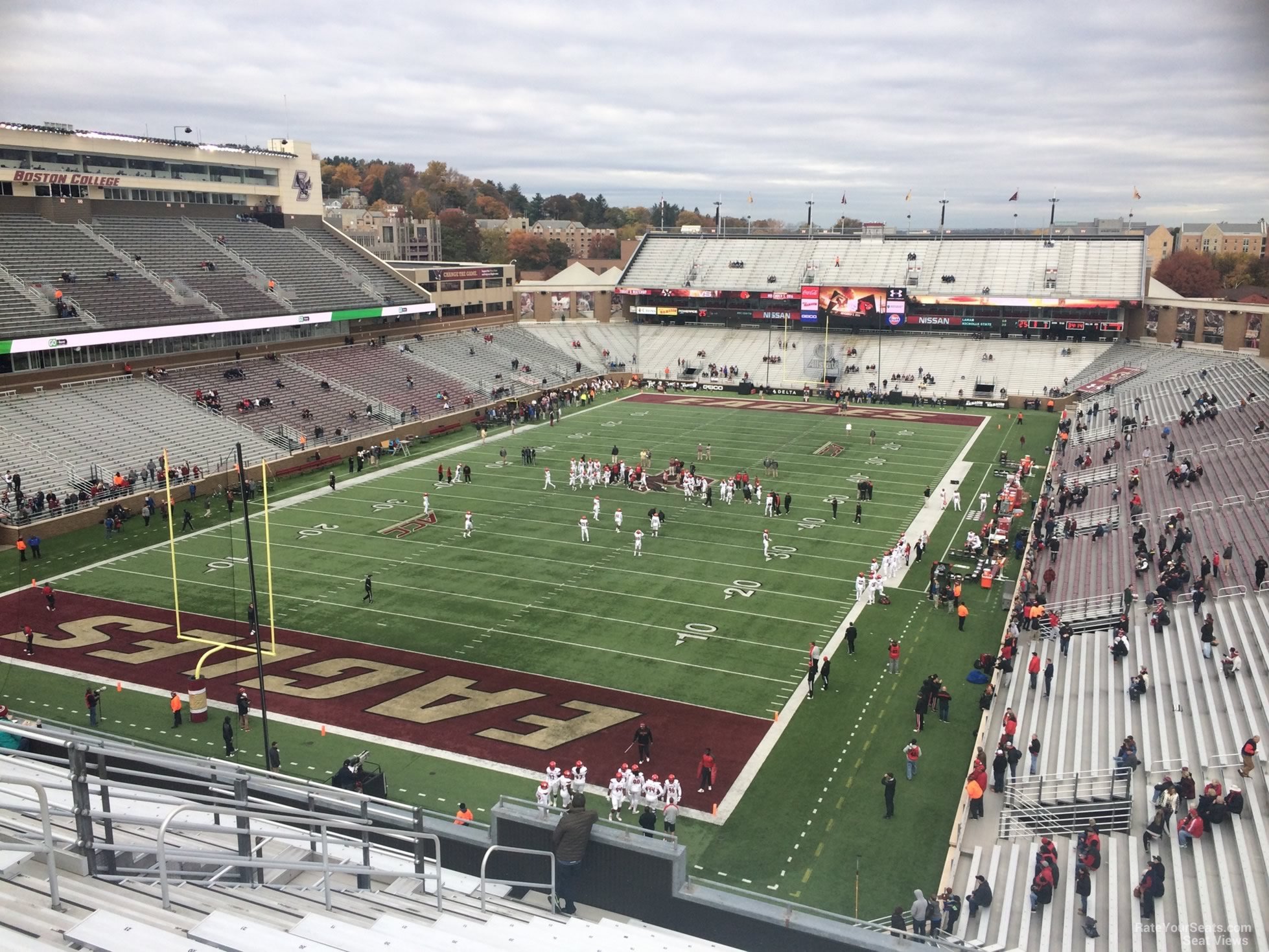 section mm, row 15 seat view  - alumni stadium