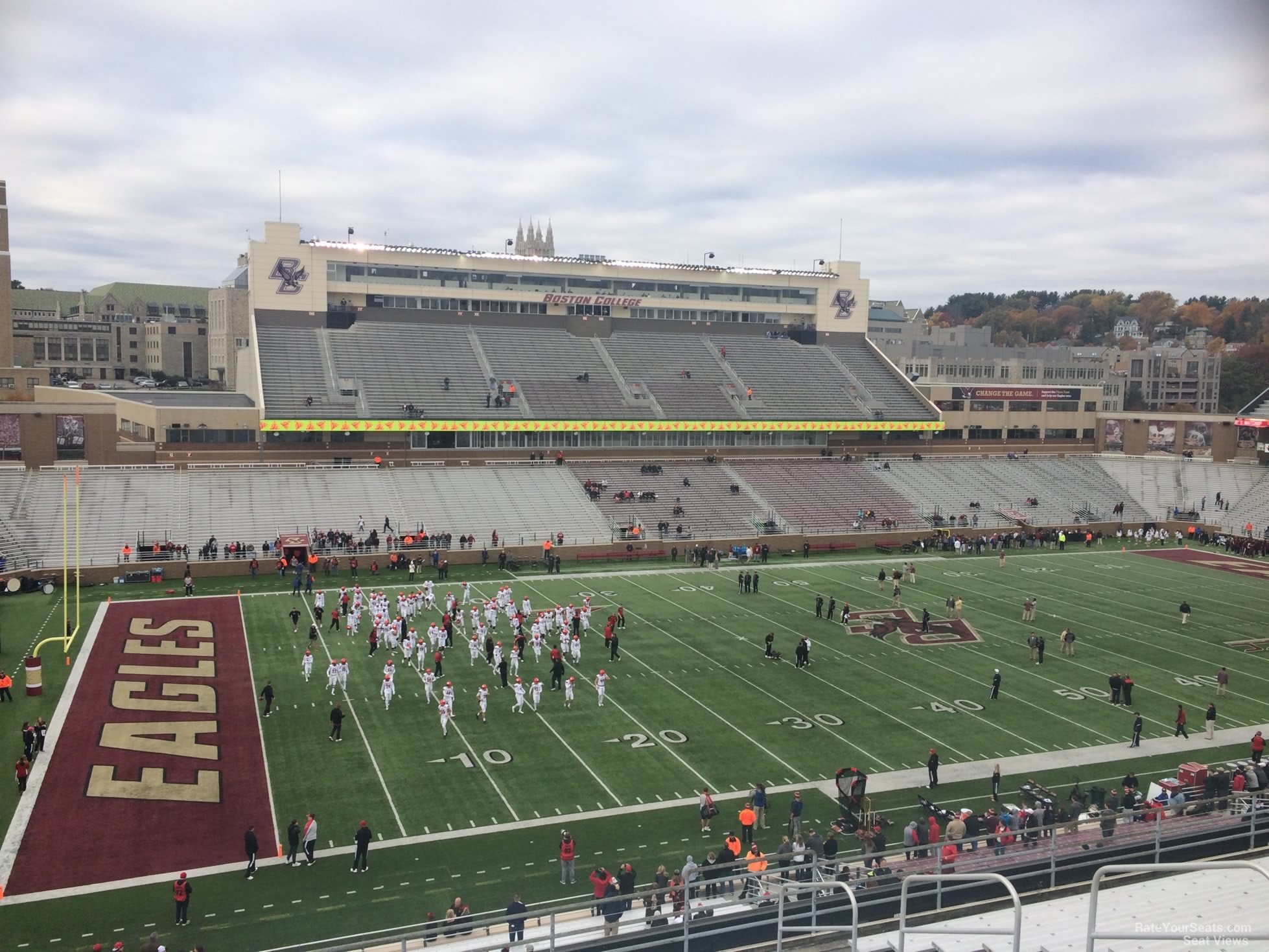 section oo, row 15 seat view  - alumni stadium