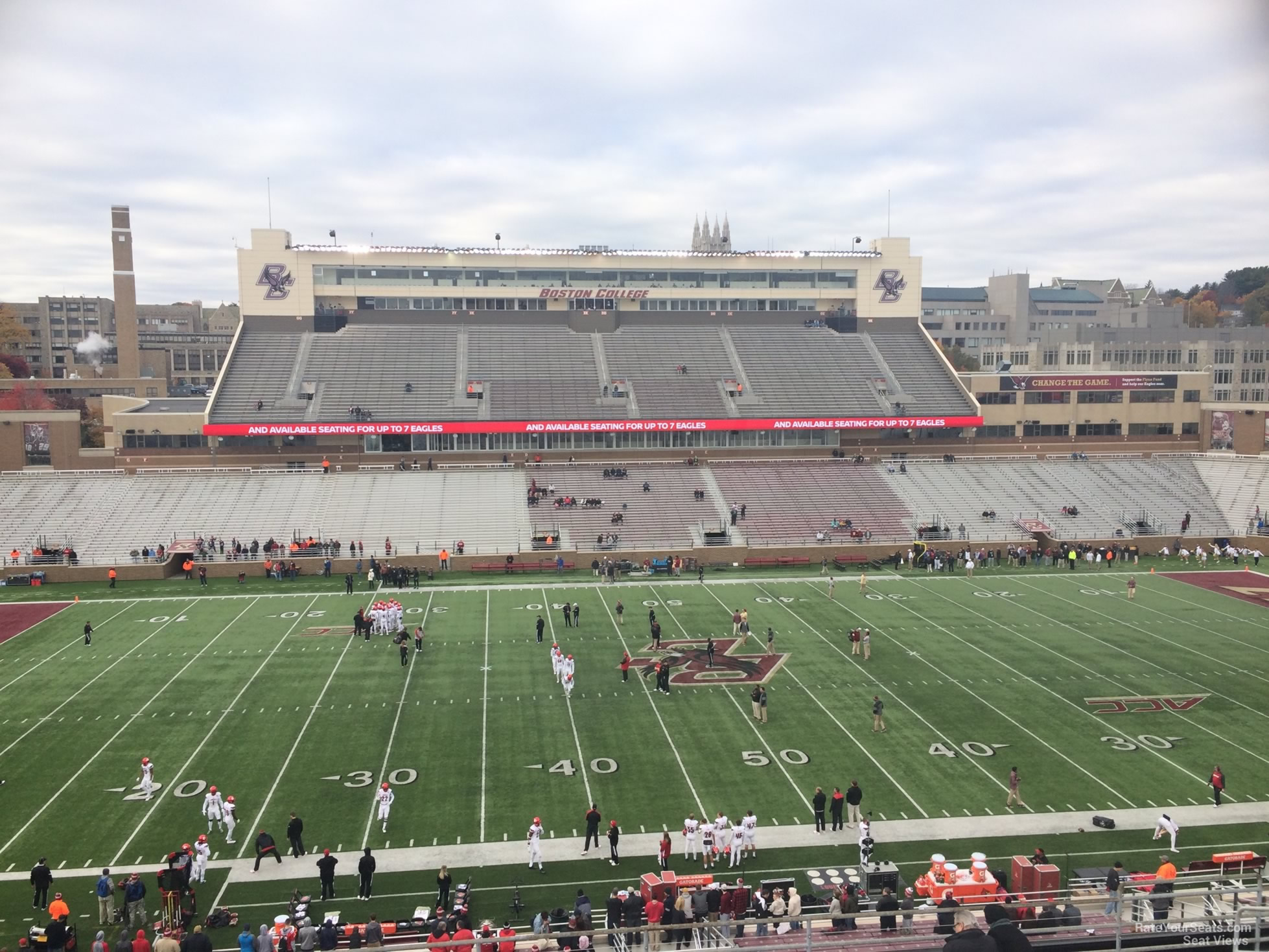 section qq, row 15 seat view  - alumni stadium