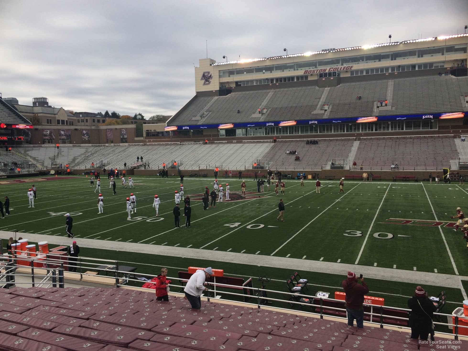 section s, row 20 seat view  - alumni stadium