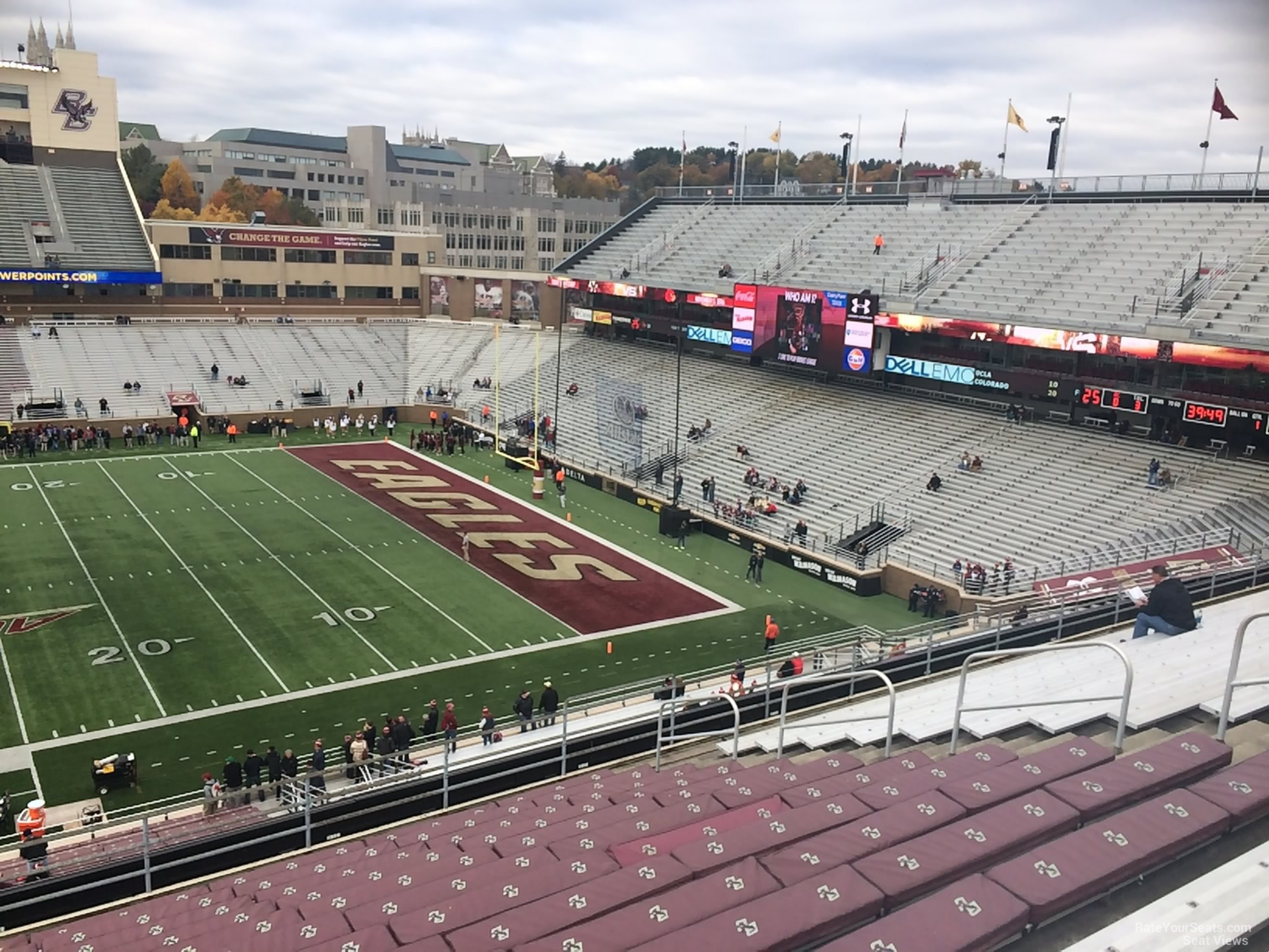 section ss, row 15 seat view  - alumni stadium