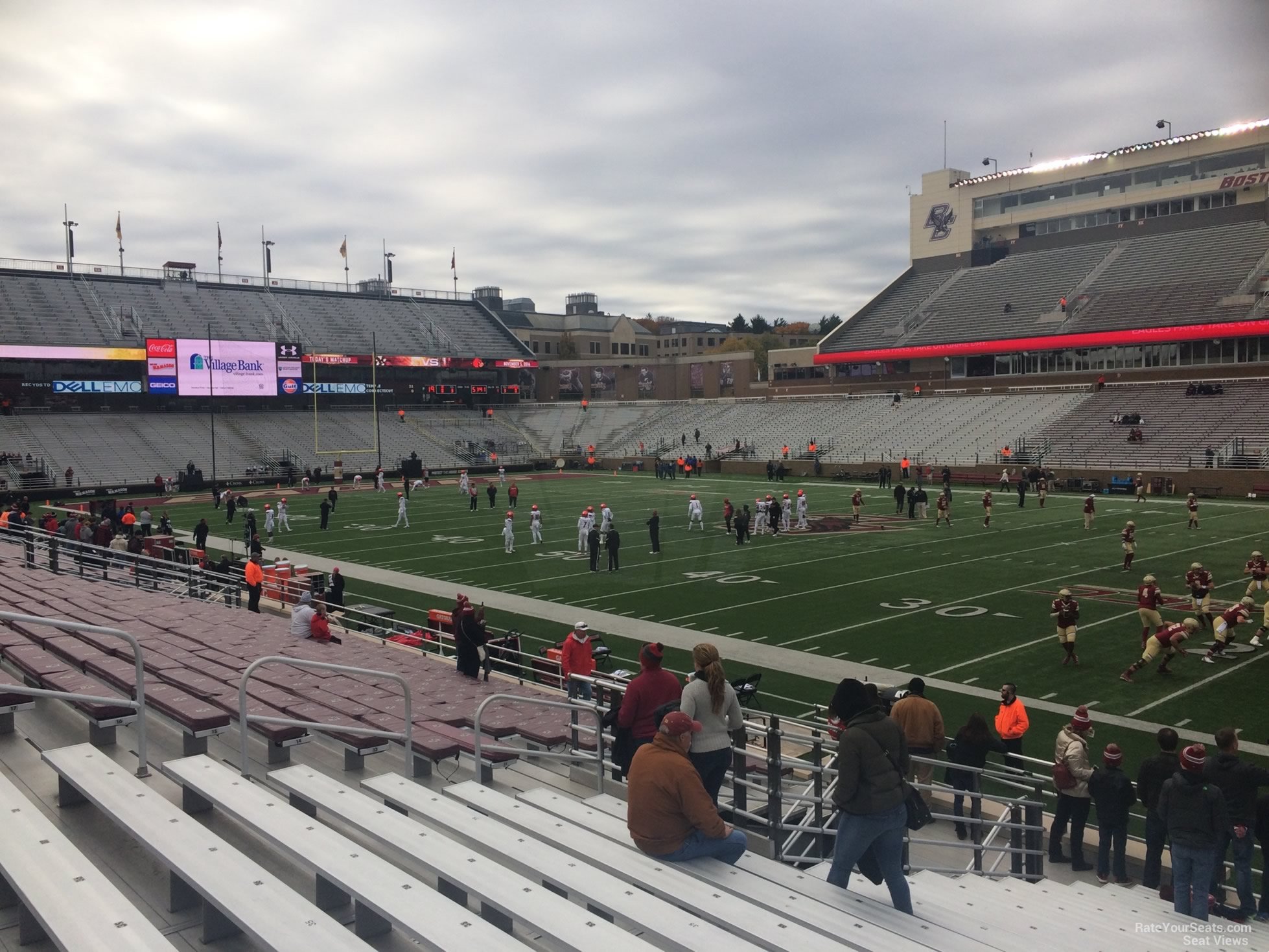 section t, row 20 seat view  - alumni stadium