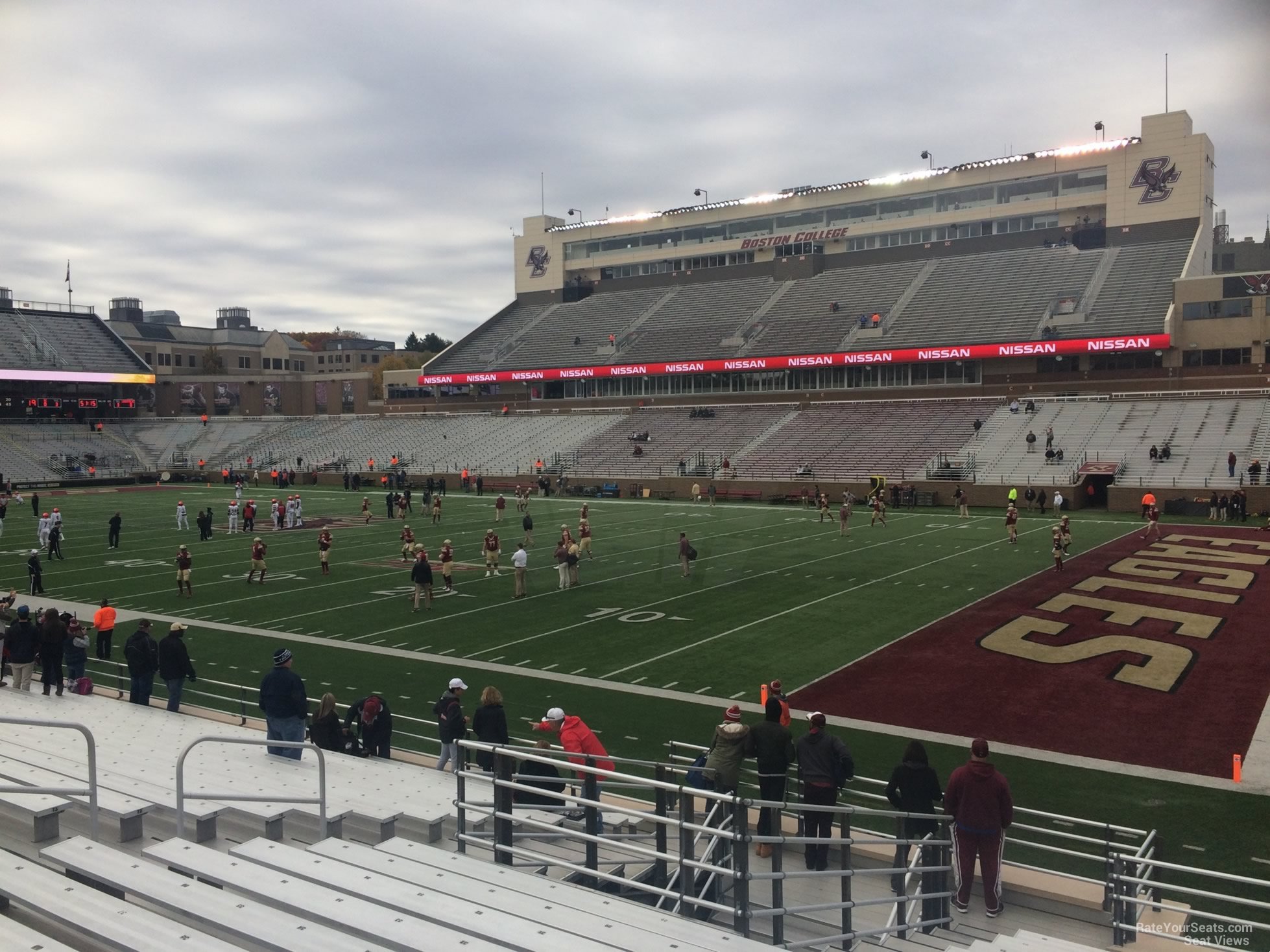 section u, row 20 seat view  - alumni stadium