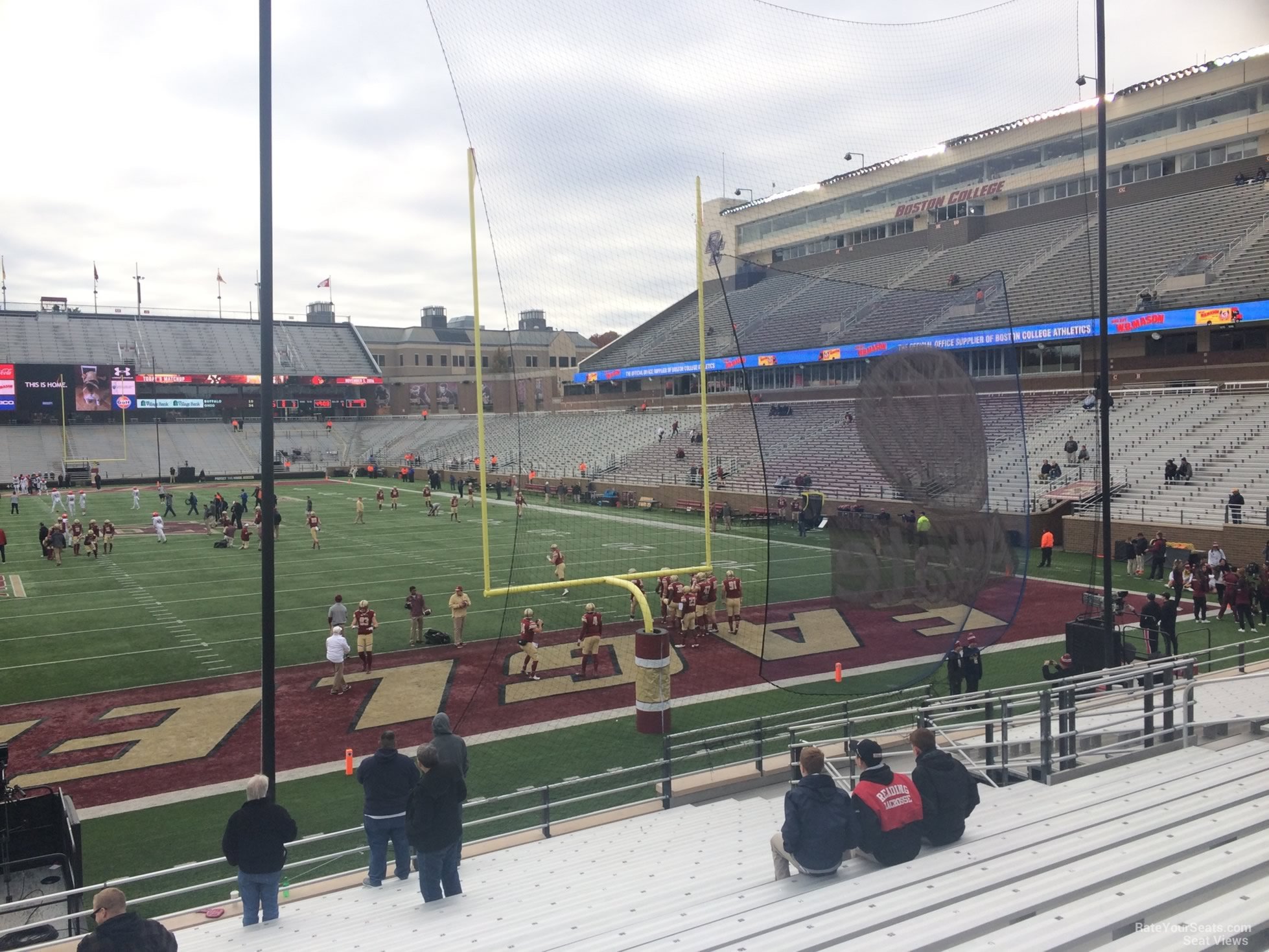 section x, row 20 seat view  - alumni stadium