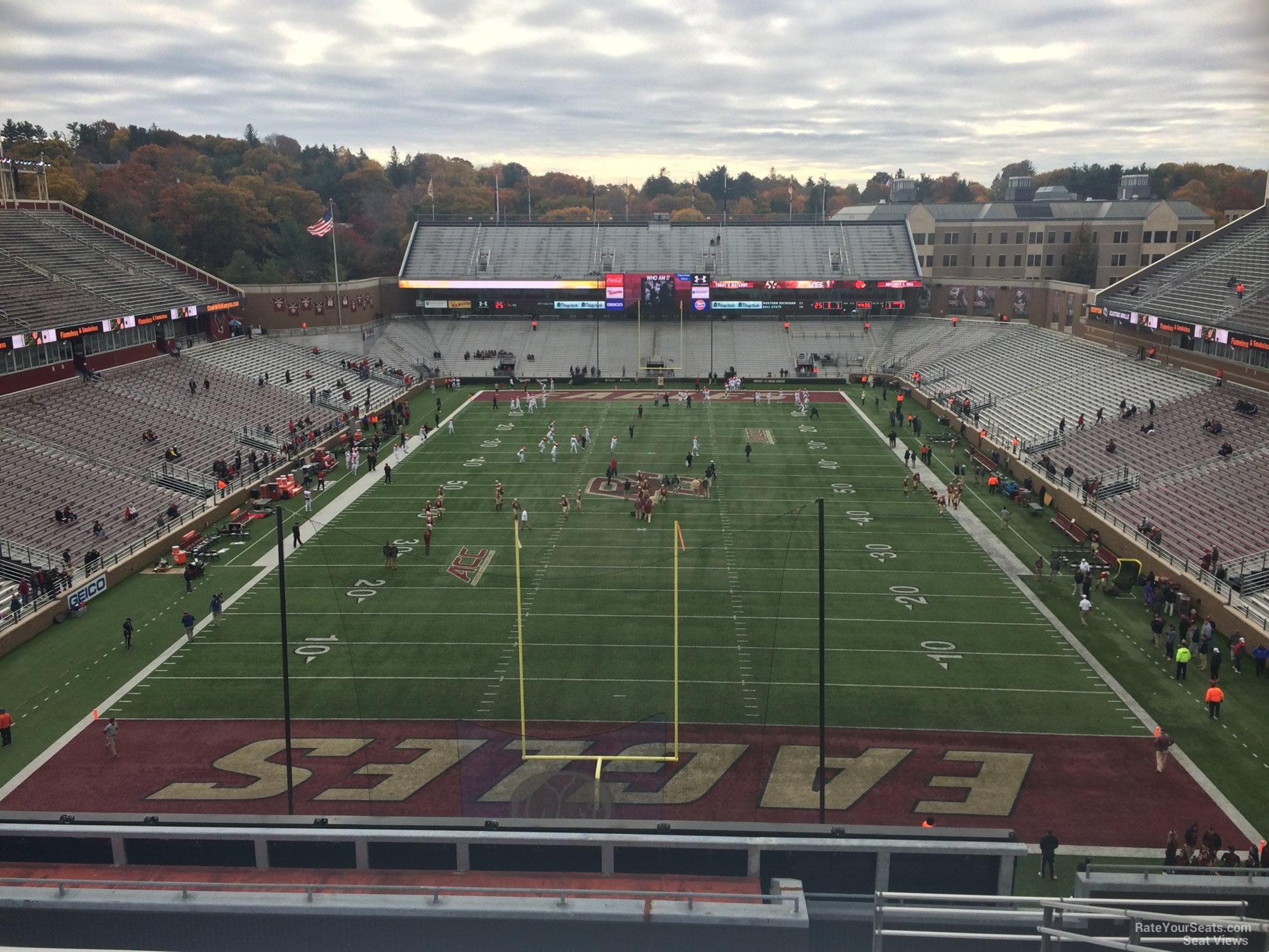 section xx, row 15 seat view  - alumni stadium