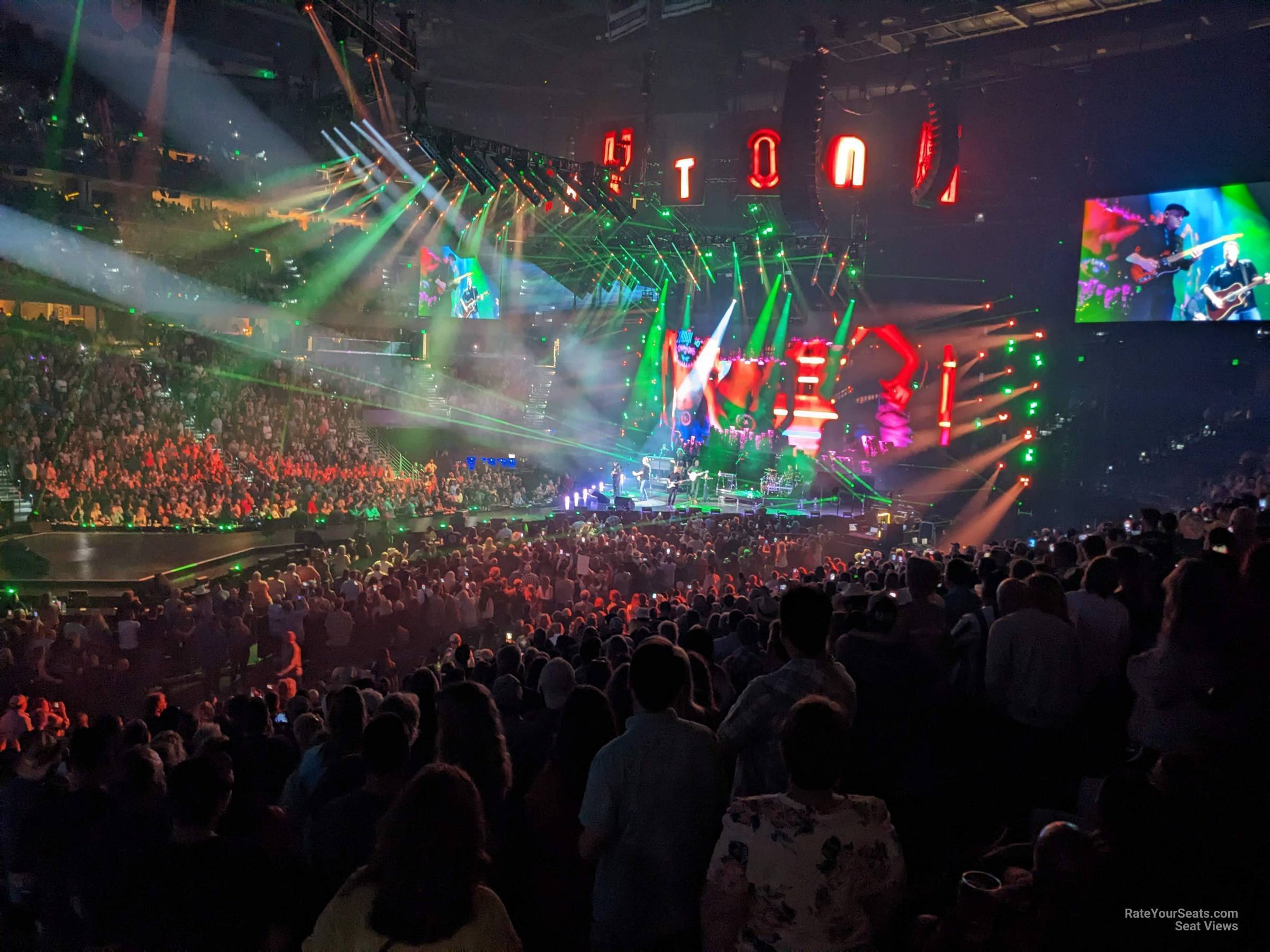 section 102, row w seat view  for concert - amalie arena