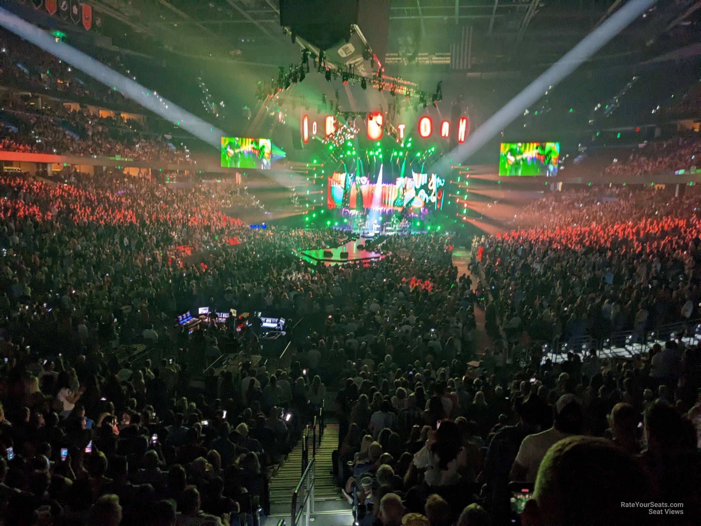 section 106, row x seat view  for concert - amalie arena