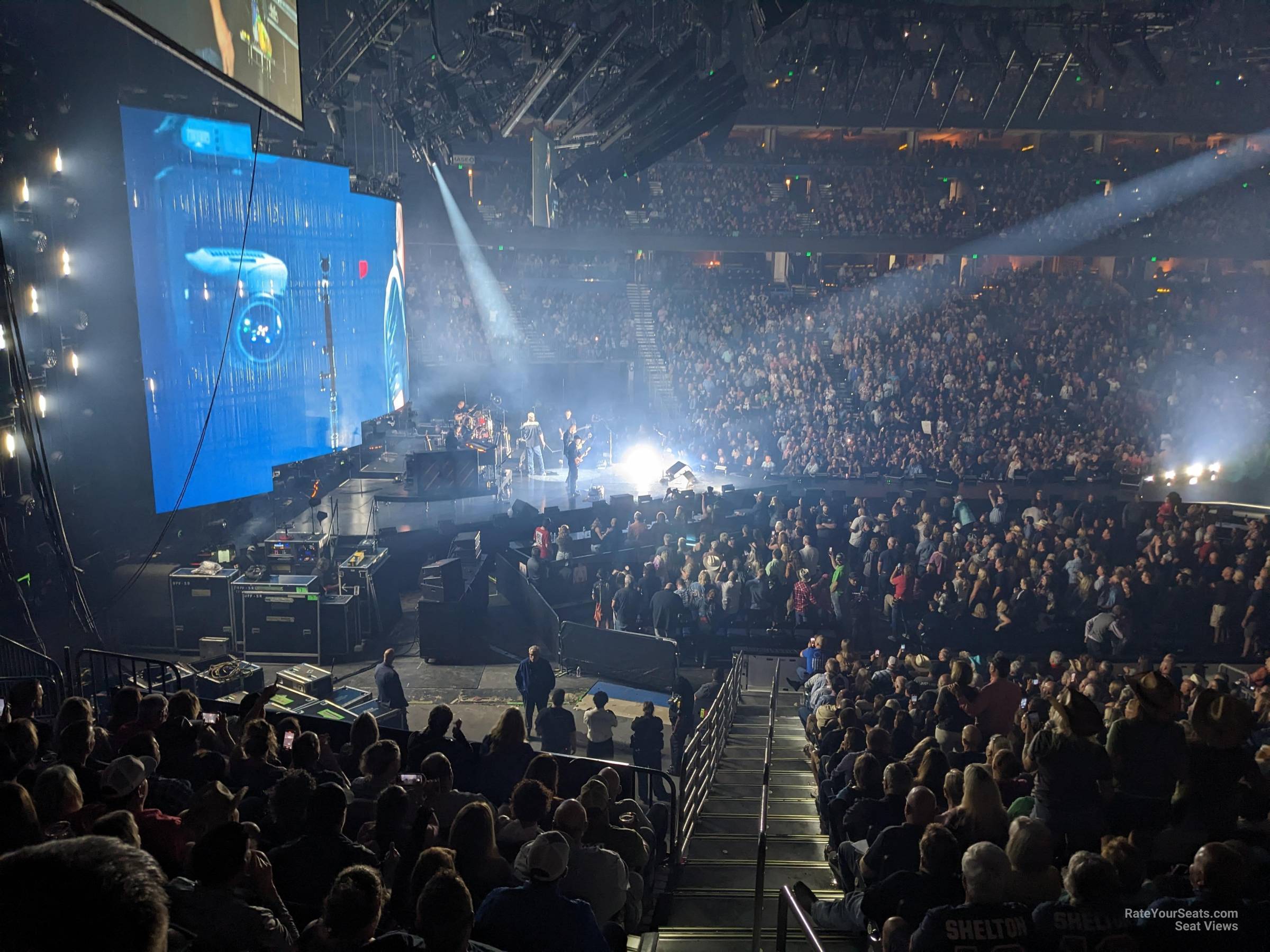 section 120, row wc seat view  for concert - amalie arena