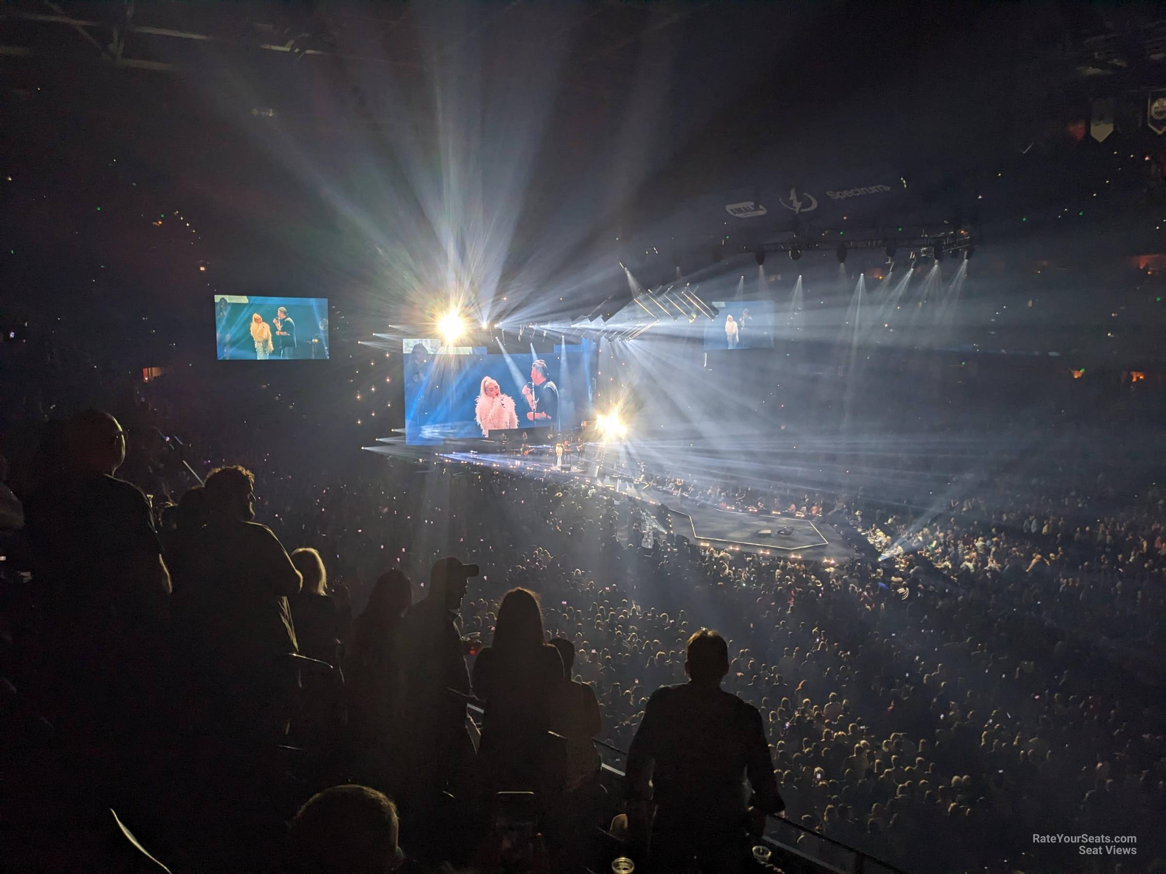 section 212, row d seat view  for concert - amalie arena