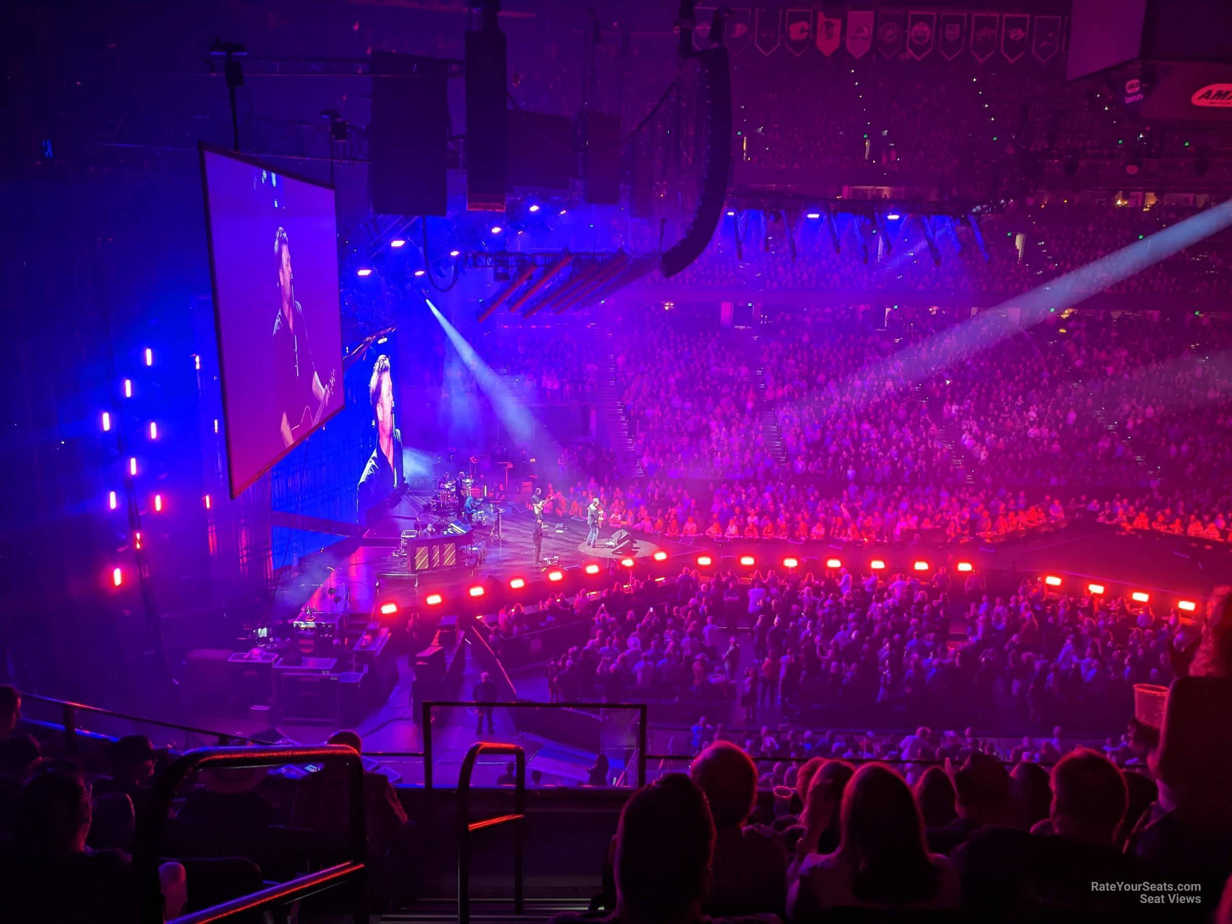 section 218, row d seat view  for concert - amalie arena