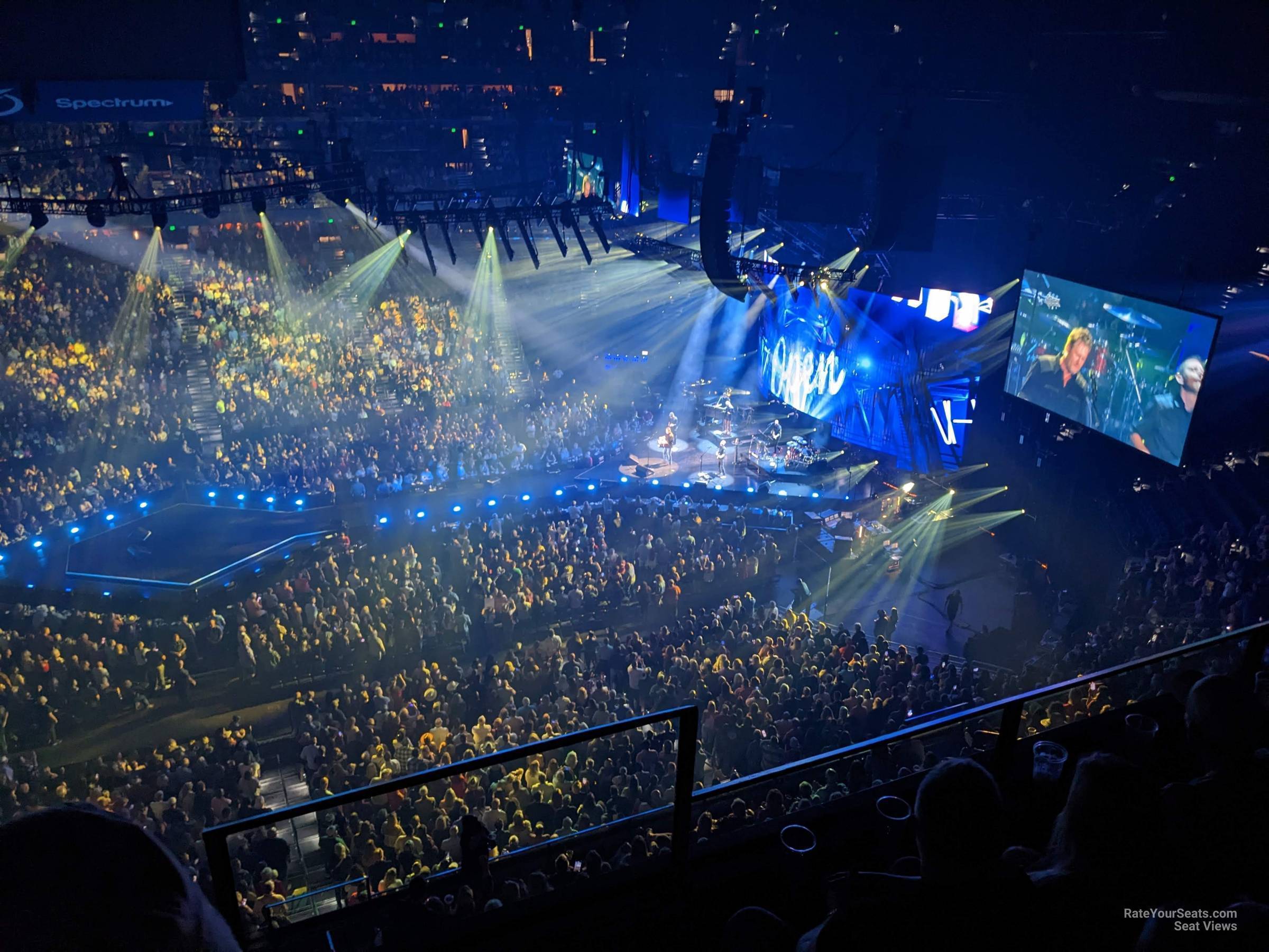 section 301, row f seat view  for concert - amalie arena