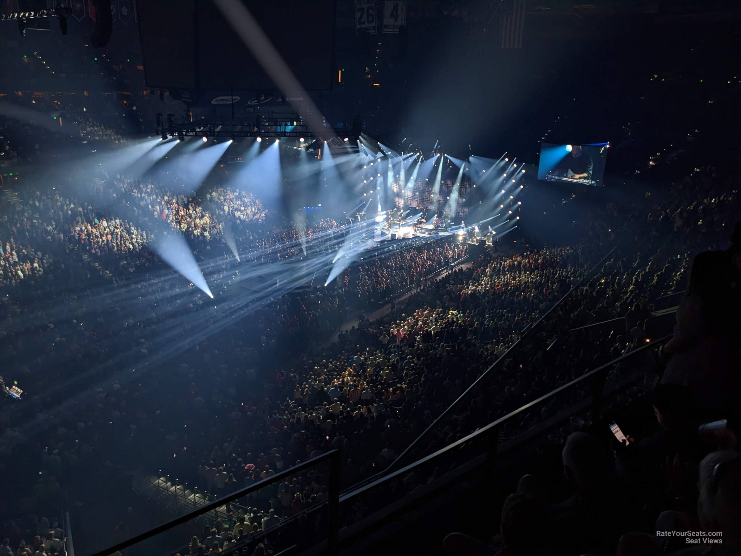 section 305, row f seat view  for concert - amalie arena