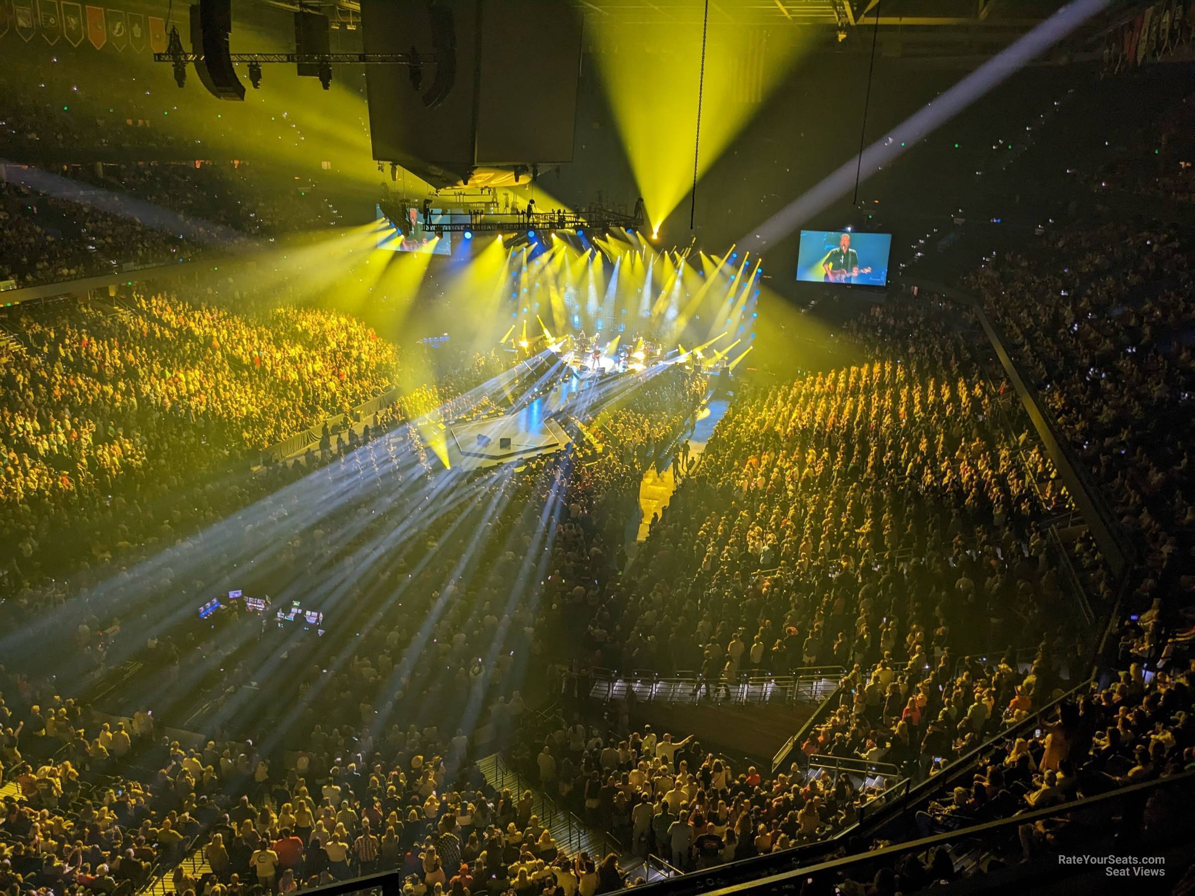 section 306, row f seat view  for concert - amalie arena