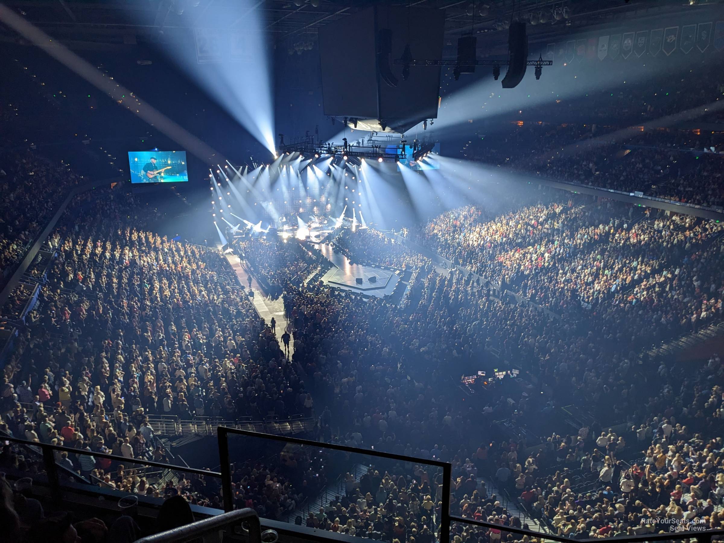 section 310, row f seat view  for concert - amalie arena