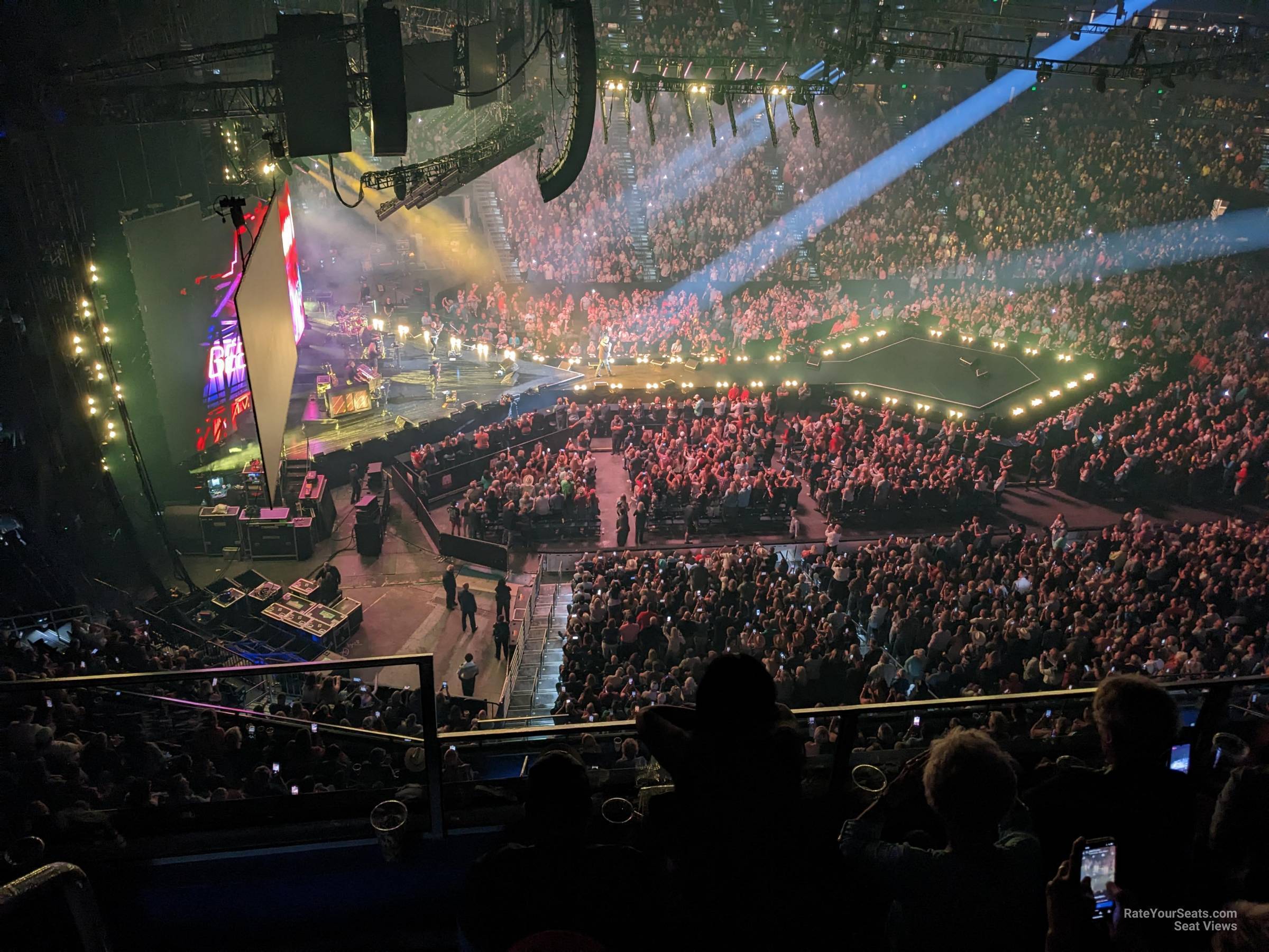 section 318, row f seat view  for concert - amalie arena