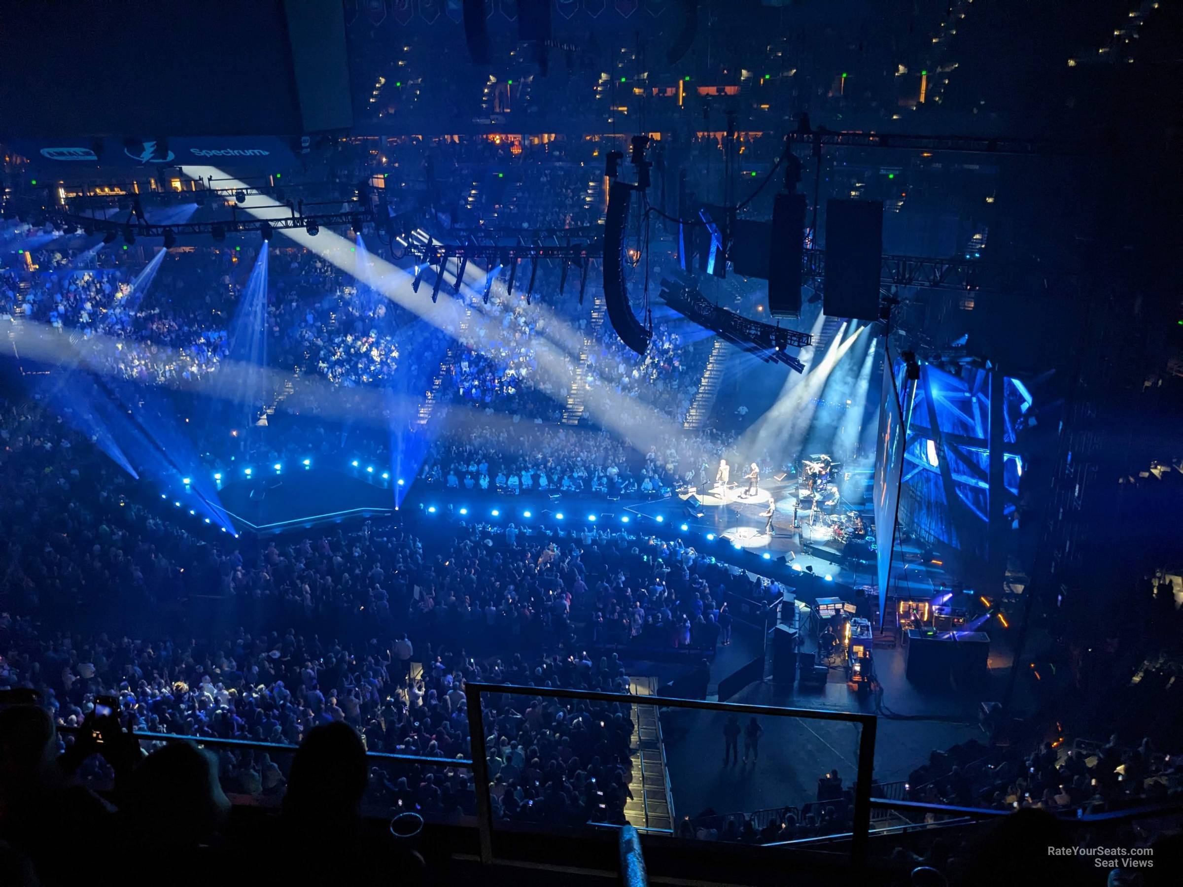 section 329, row f seat view  for concert - amalie arena