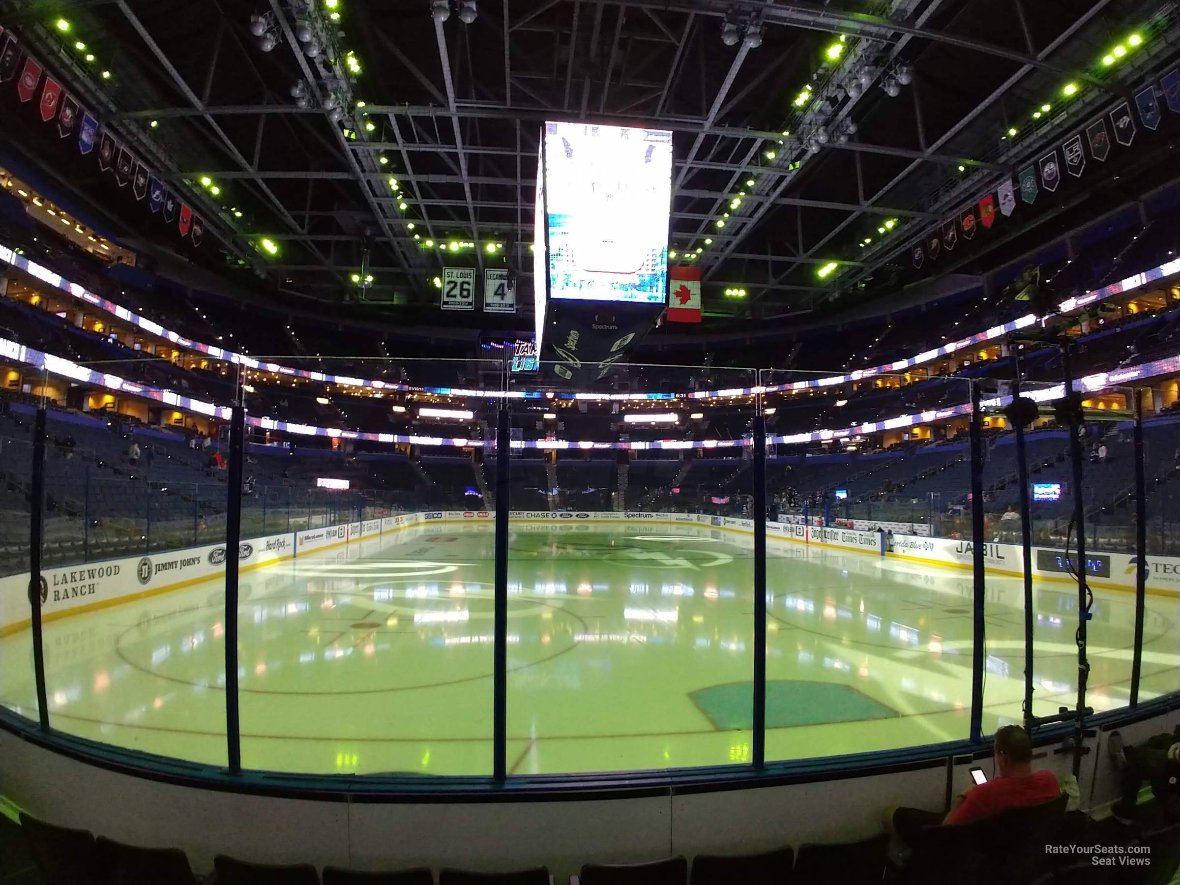 Amalie Arena Section 109 Tampa Bay Lightning