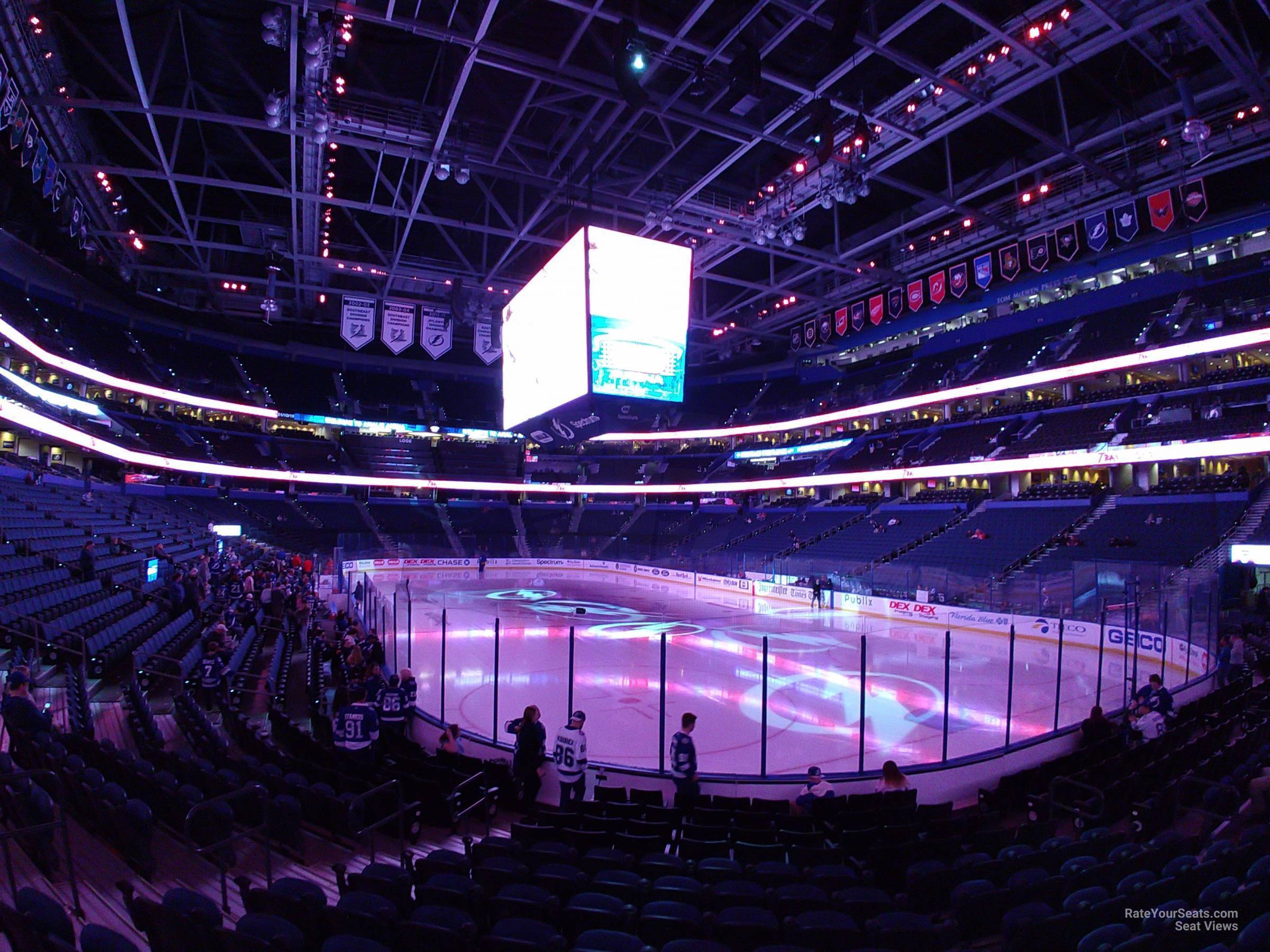 amalie arena section 126 tampa bay lightning amalie tampa seating chart