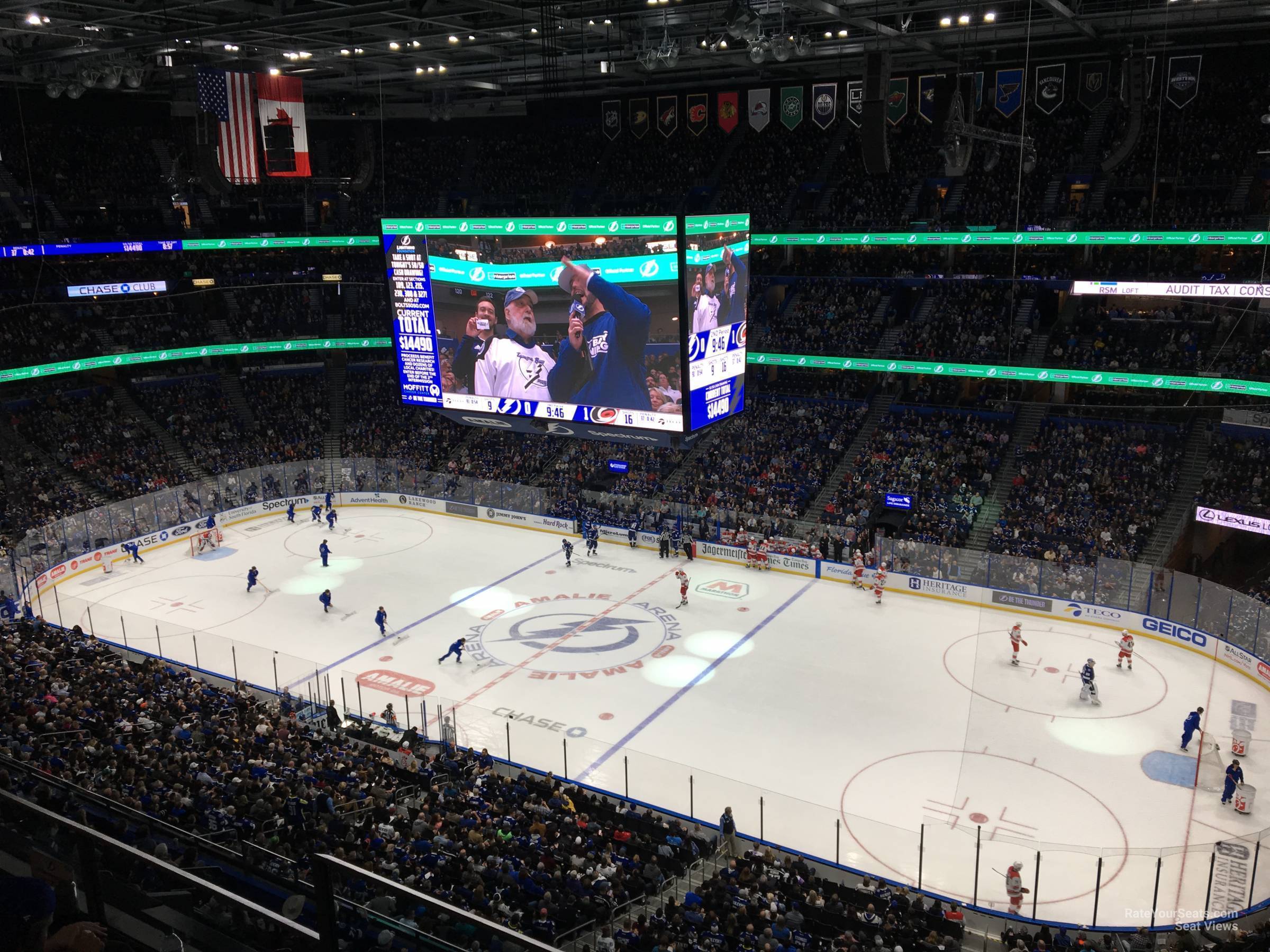 Section 309 at Amalie Arena 
