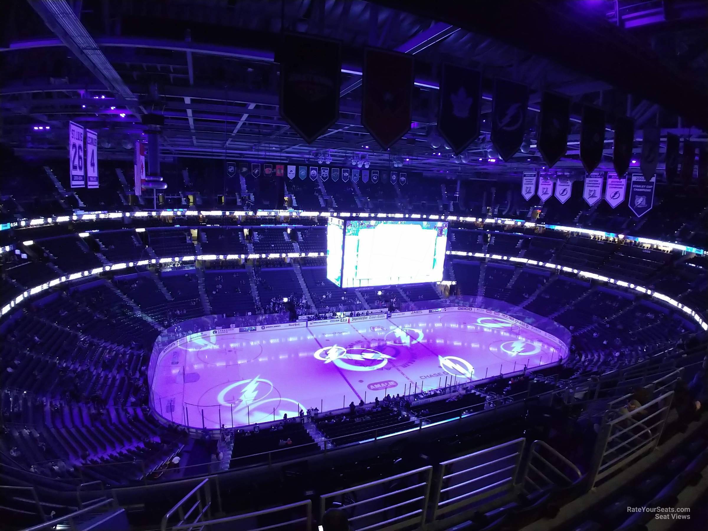 Amalie Arena Section 309 Row L - Free Transparent PNG Download