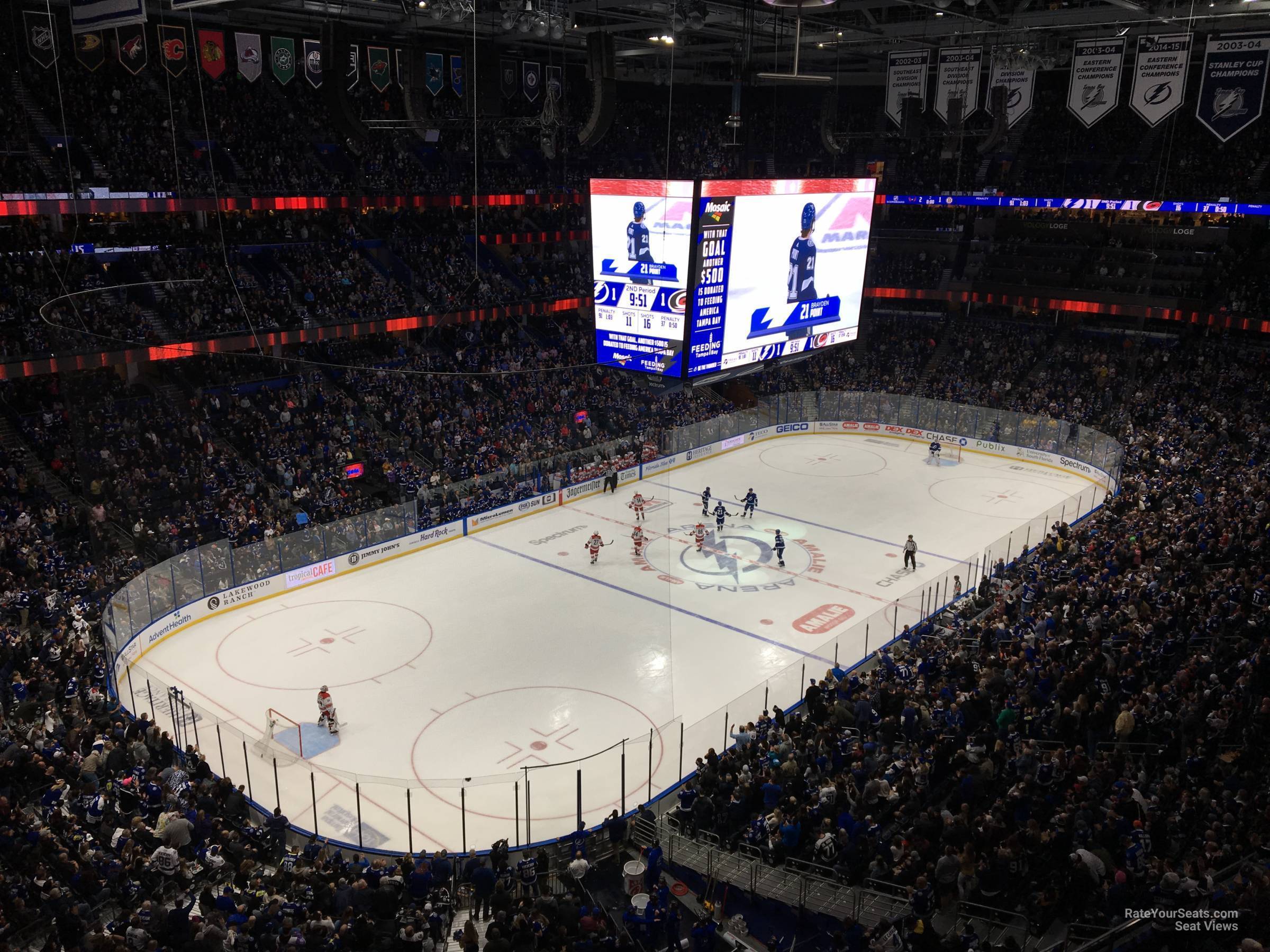 Section 320 at Amalie Arena 
