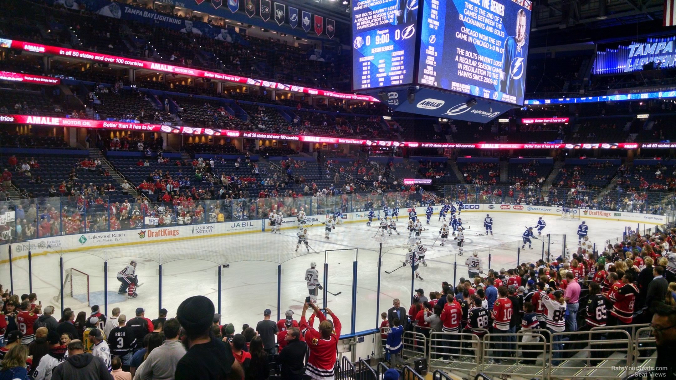 Section 120 at Amalie Arena 