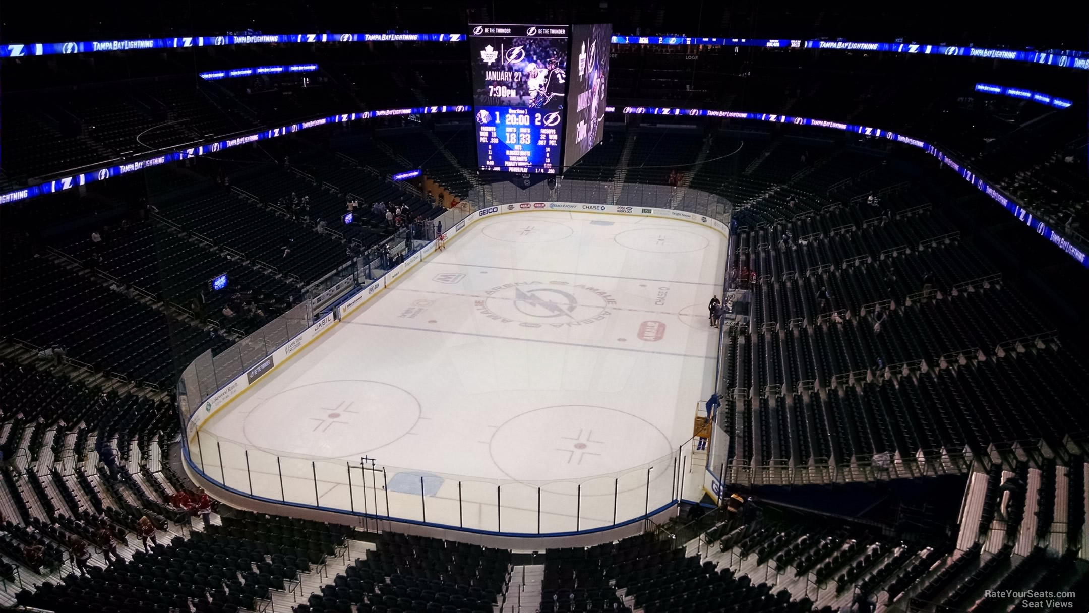 Rink ice from Tampa Bay Lightning's Amalie Arena used in limited