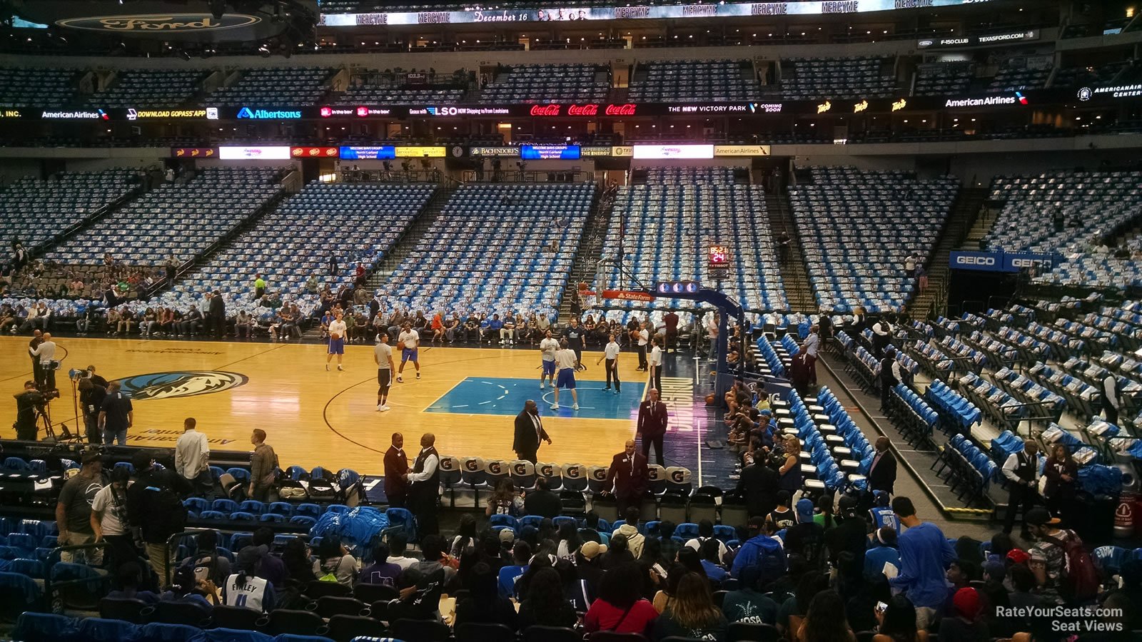 view from section 117 american airlines center｜TikTok Search