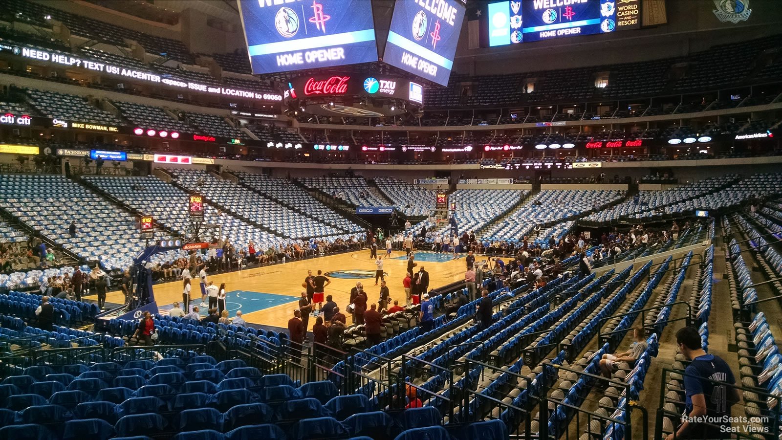 section 122 at american airlines center dallas mavericks dallas mavericks american airlines center seating chart
