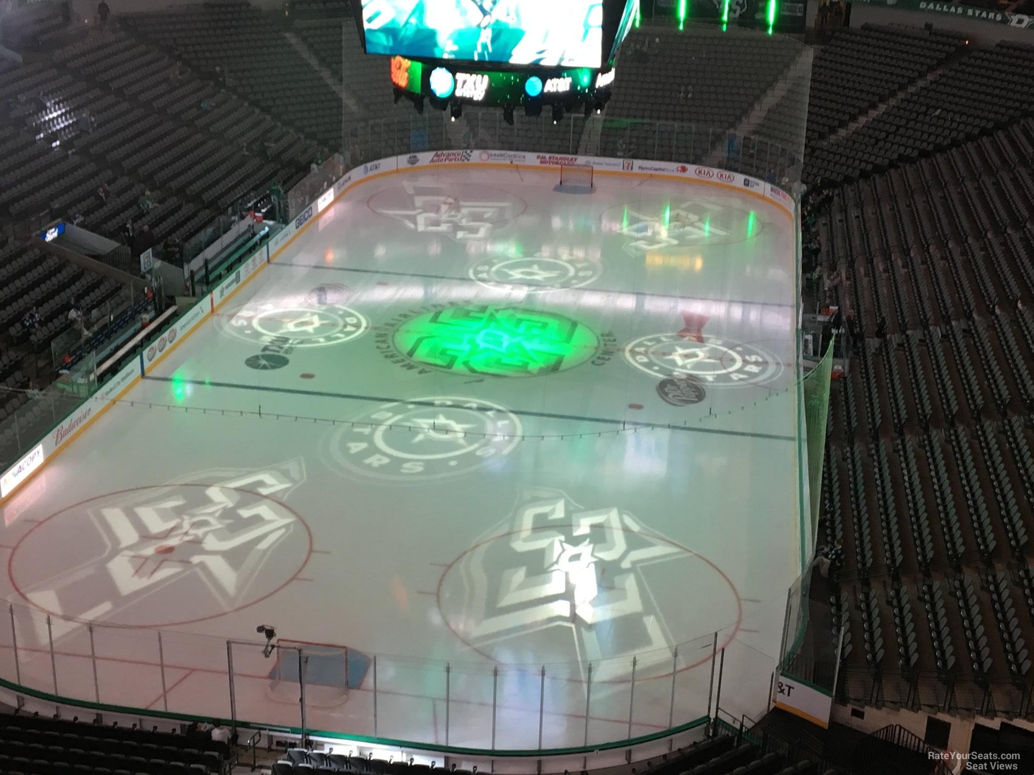 section 317, row e seat view  for hockey - american airlines center