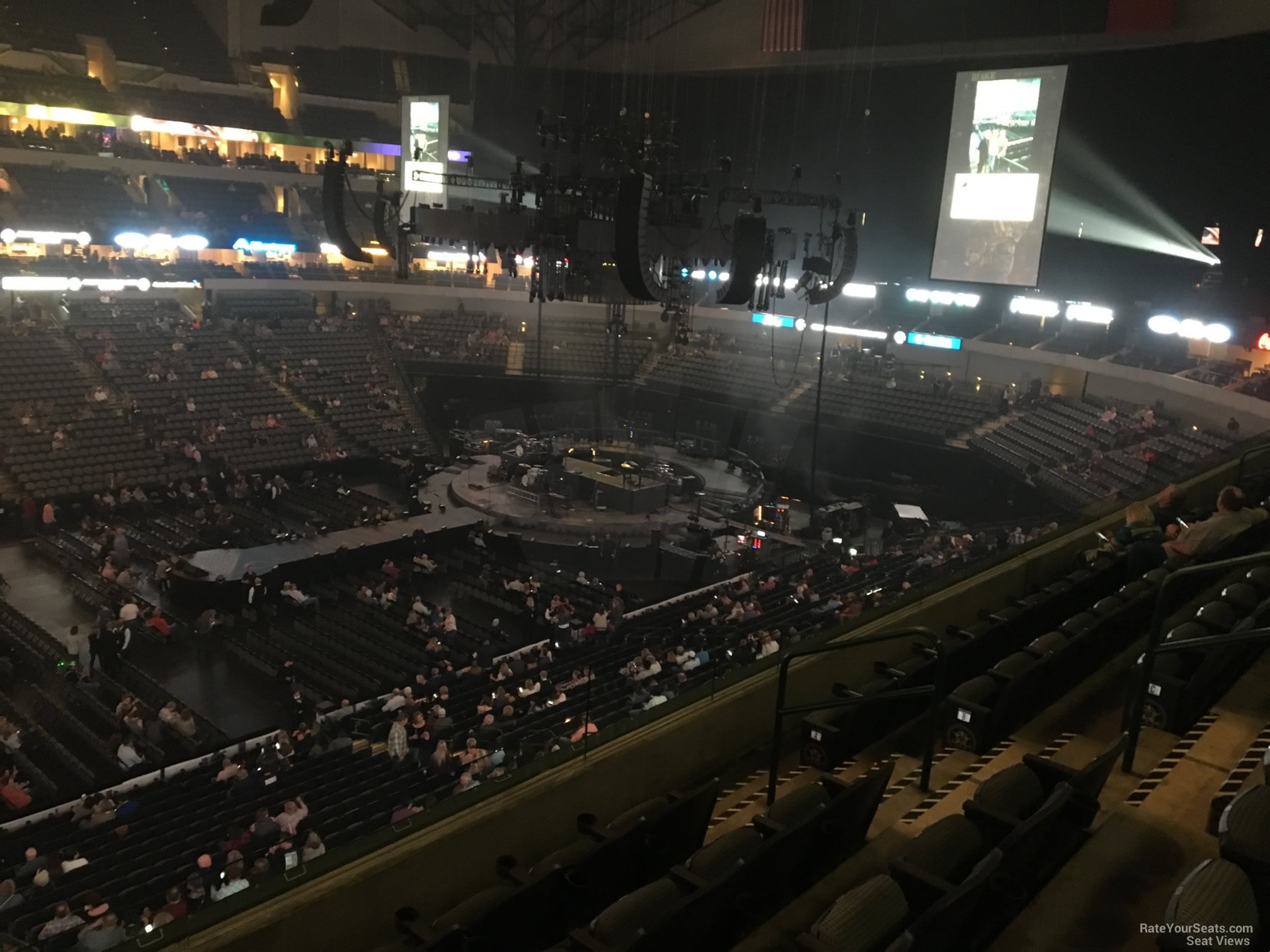section 211, row e seat view  for concert - american airlines center
