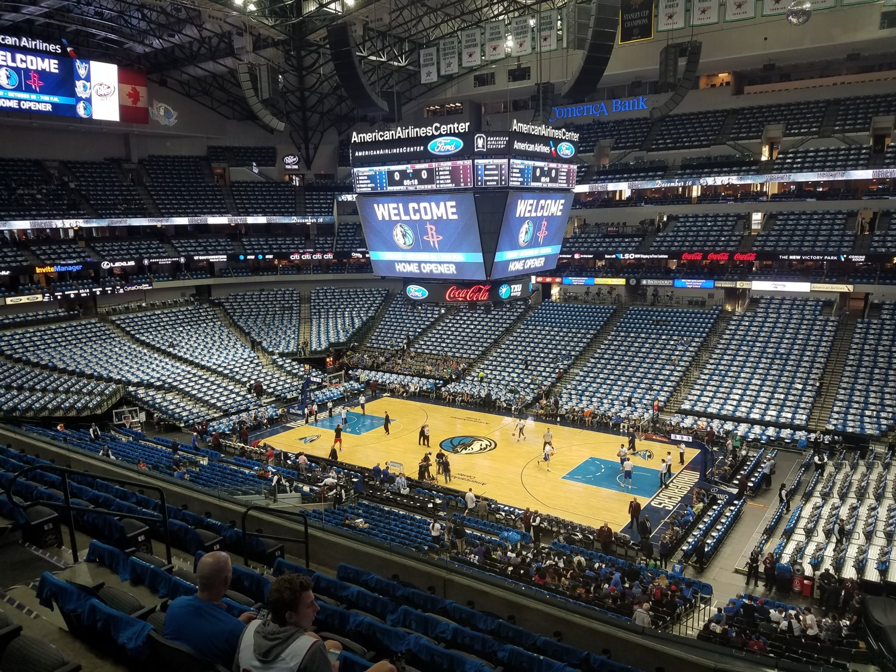 American Airlines Center Section 215 Dallas Mavericks