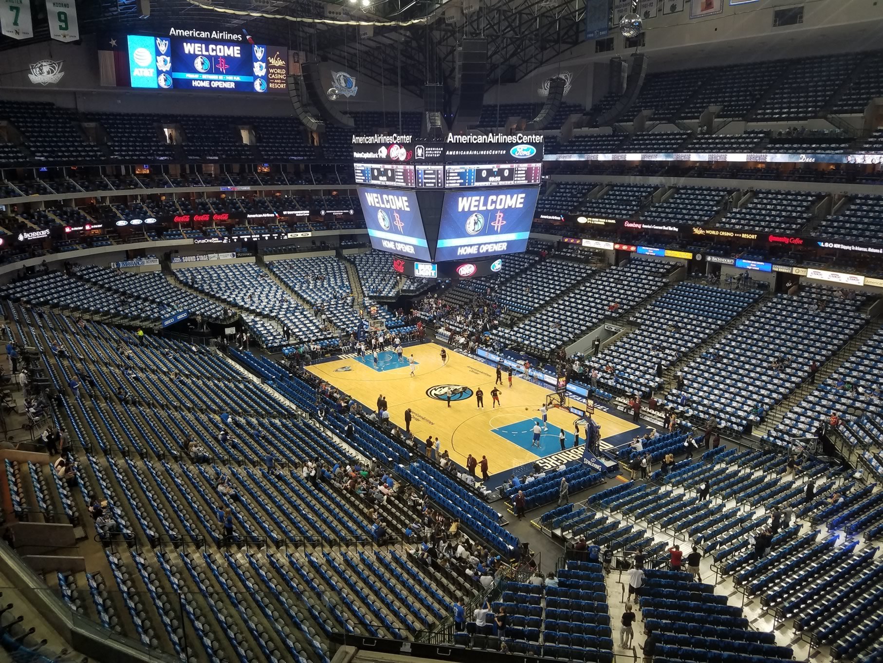 section 305, row a seat view  for basketball - american airlines center