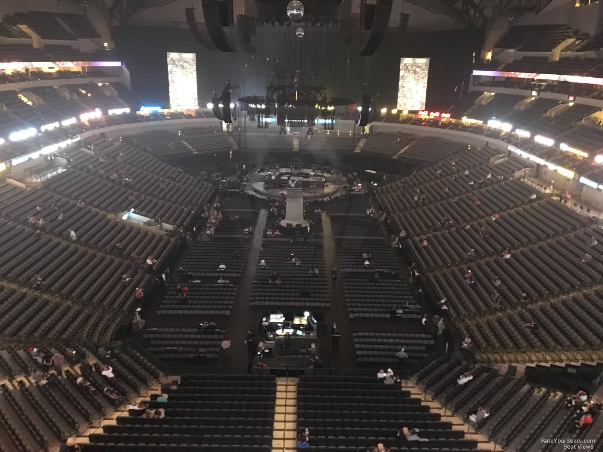 section 318, row e seat view  for concert - american airlines center